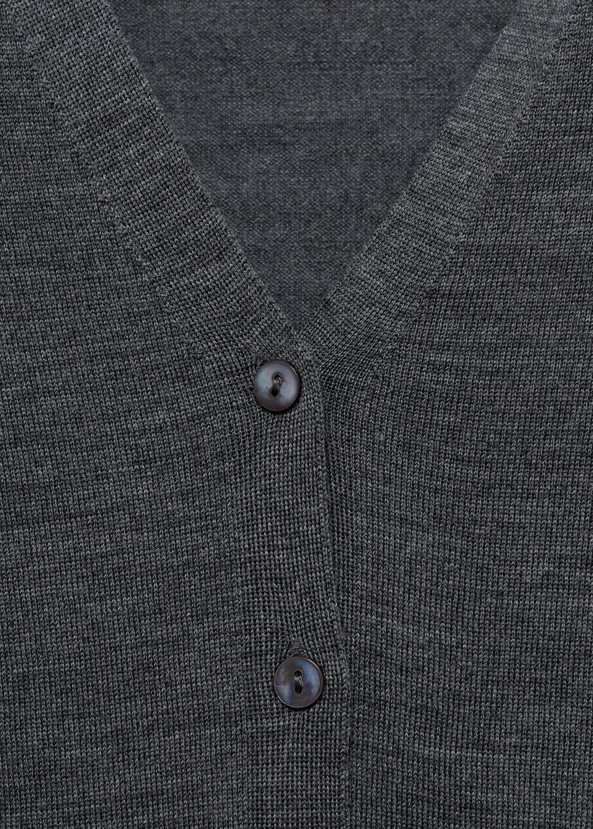 100% merino wool cardigan - Details of the article 8