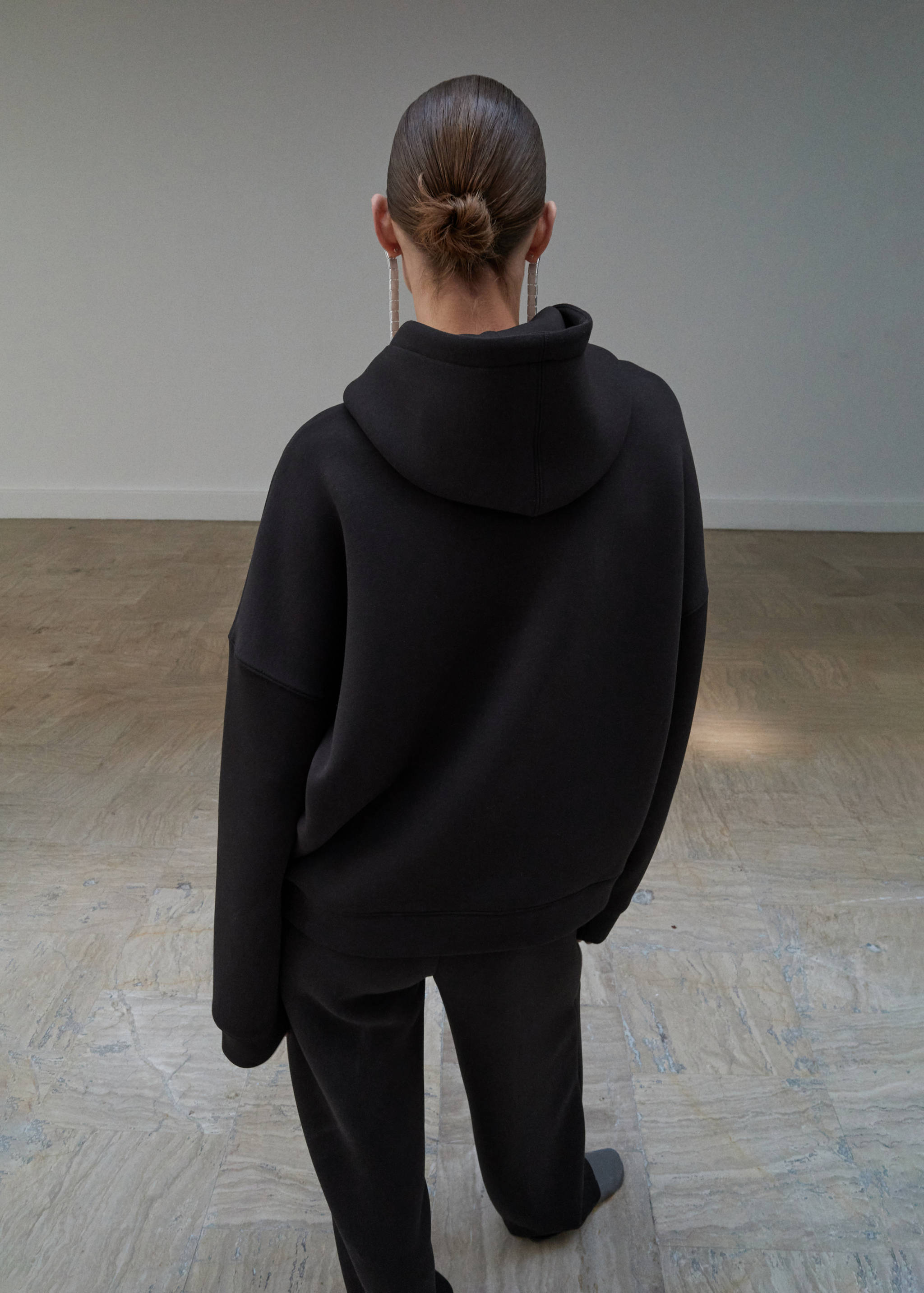 Sweat-shirt oversize capuche - Verso de l’article