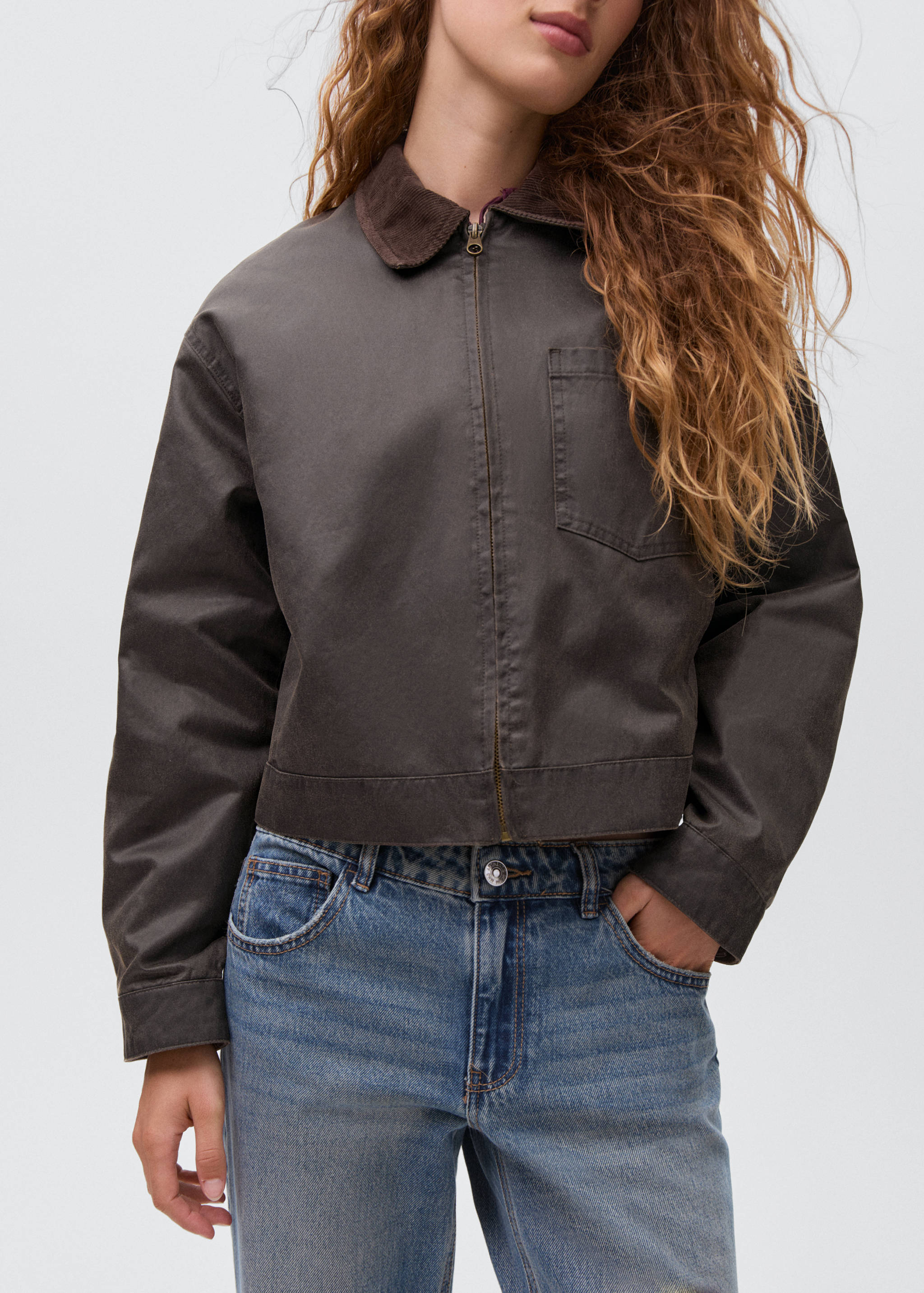 Leather-effect biker jacket - Details of the article 3