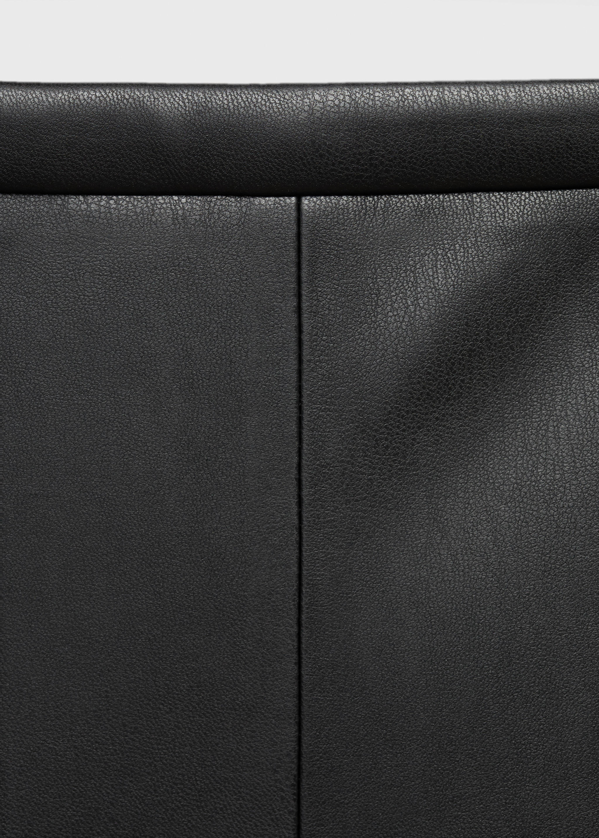 Faux-leather midi-skirt - Details of the article 8