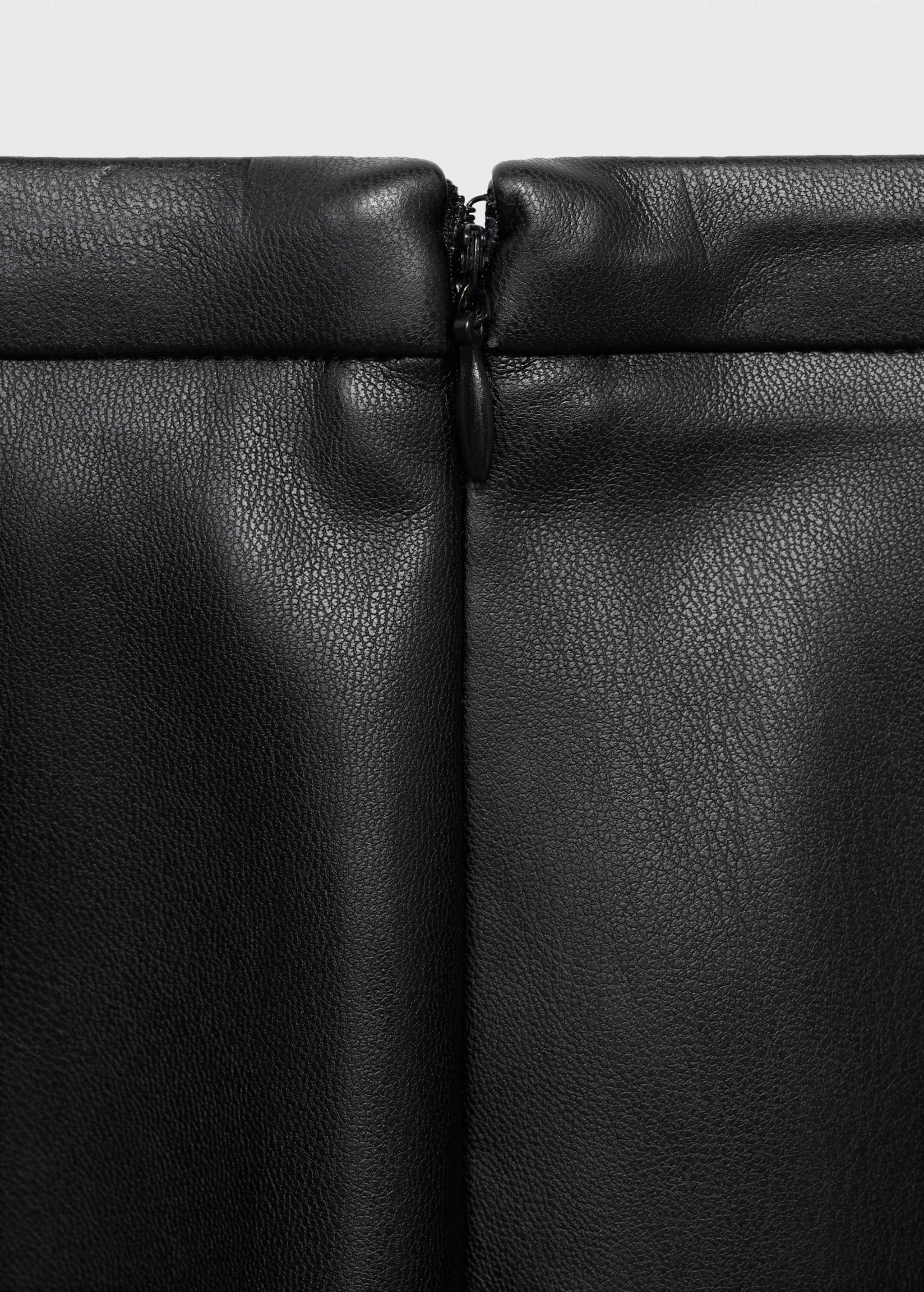 Faux-leather midi-skirt - Details of the article 0