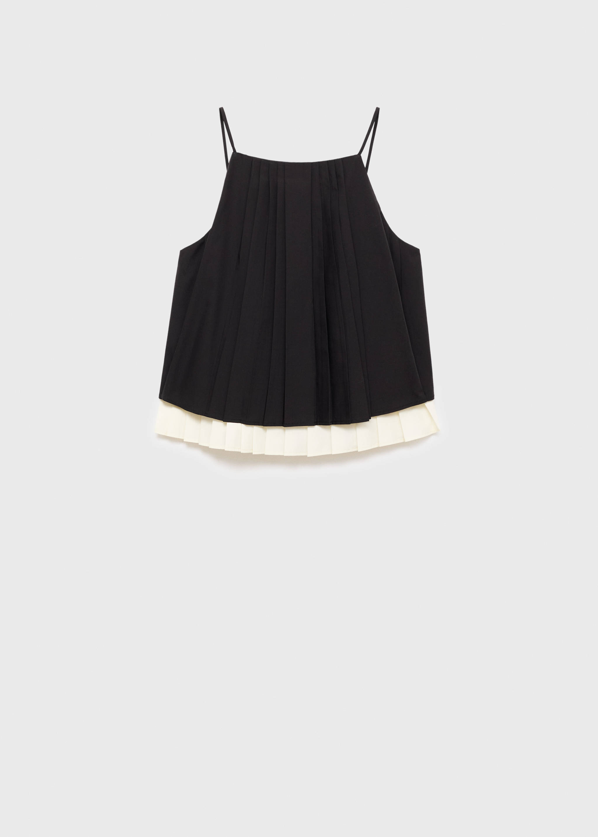 Top plisado combinado - Artículo sin modelo