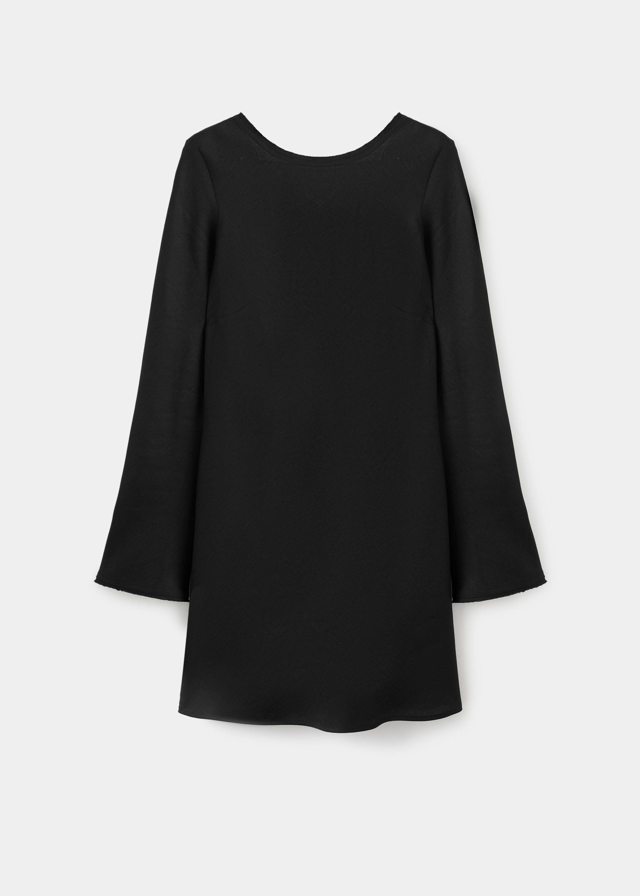 Linen dress with back opening - Article without model