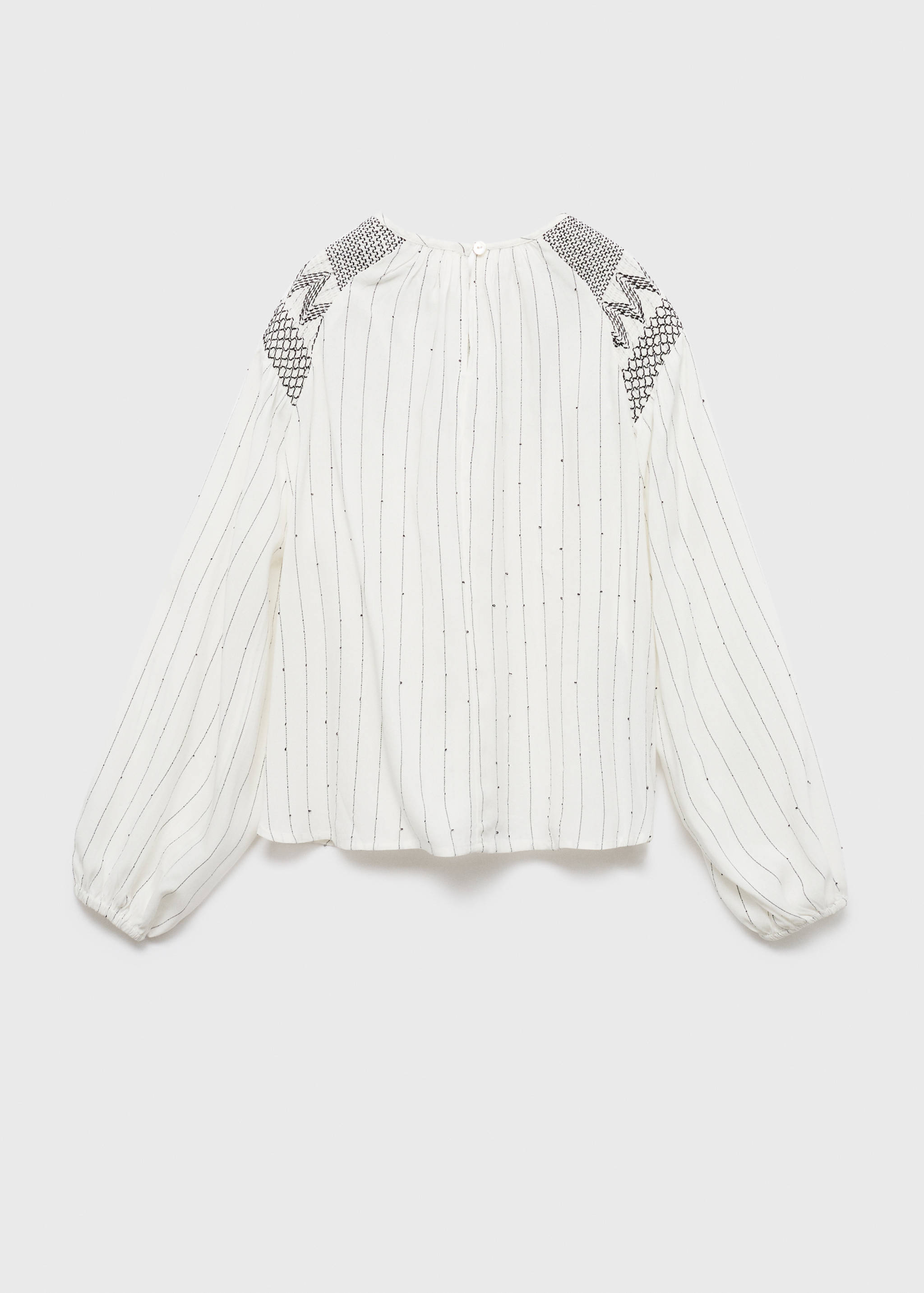 Embroidered details blouse - Reverse of the article