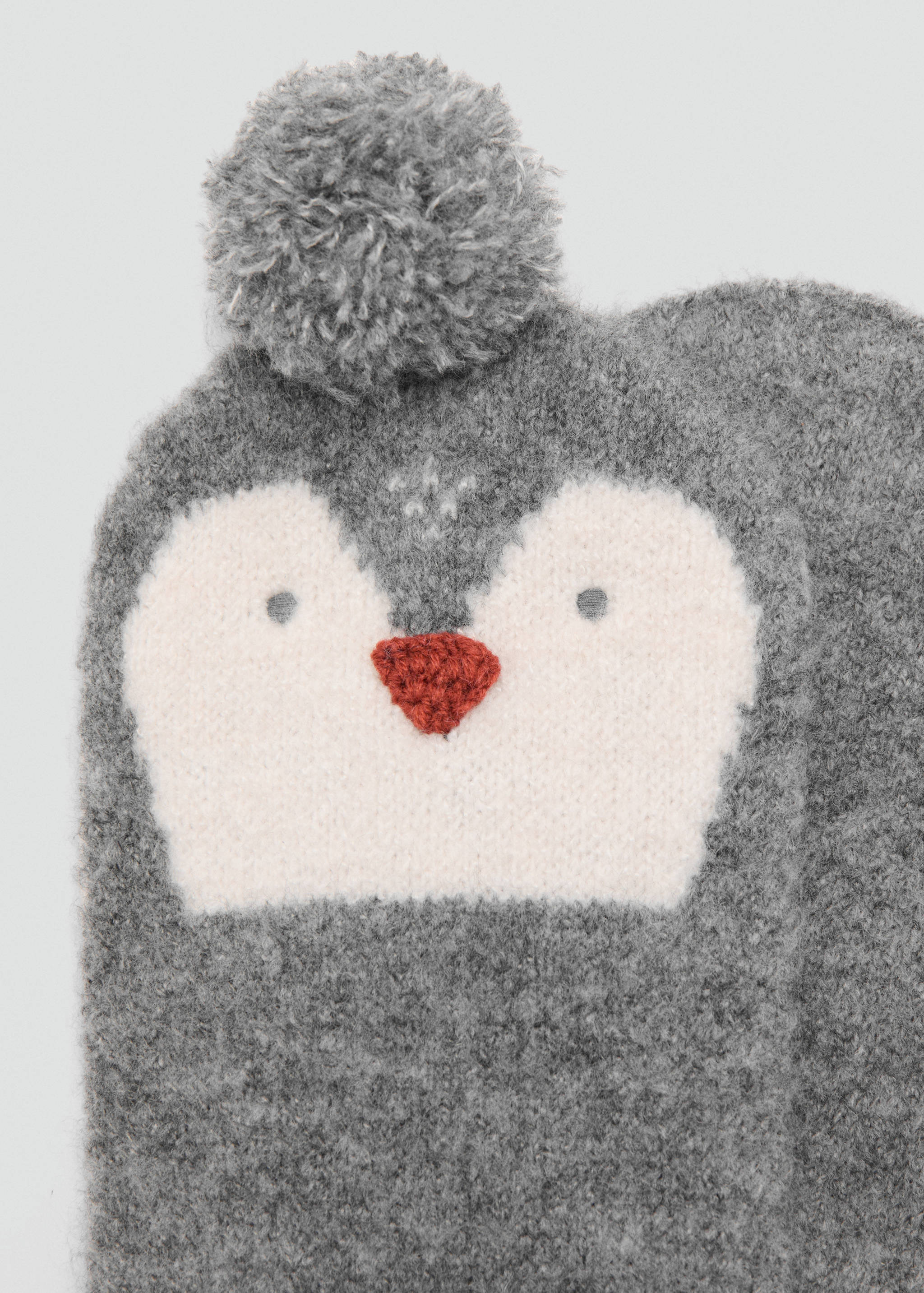 Penguin scarf with stitching detail - Medium plane
