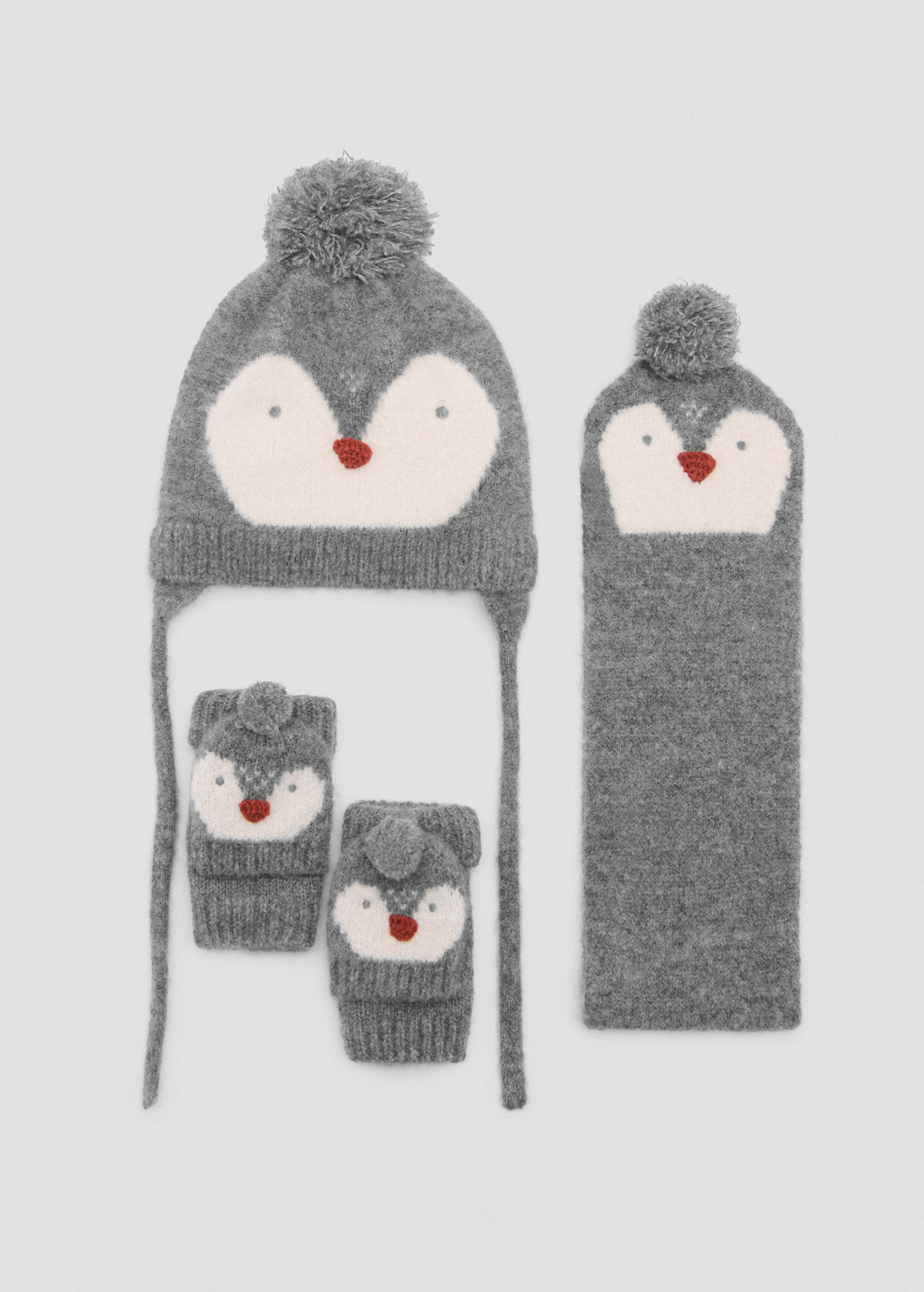 Penguin scarf with stitching detail - Details of the article 2