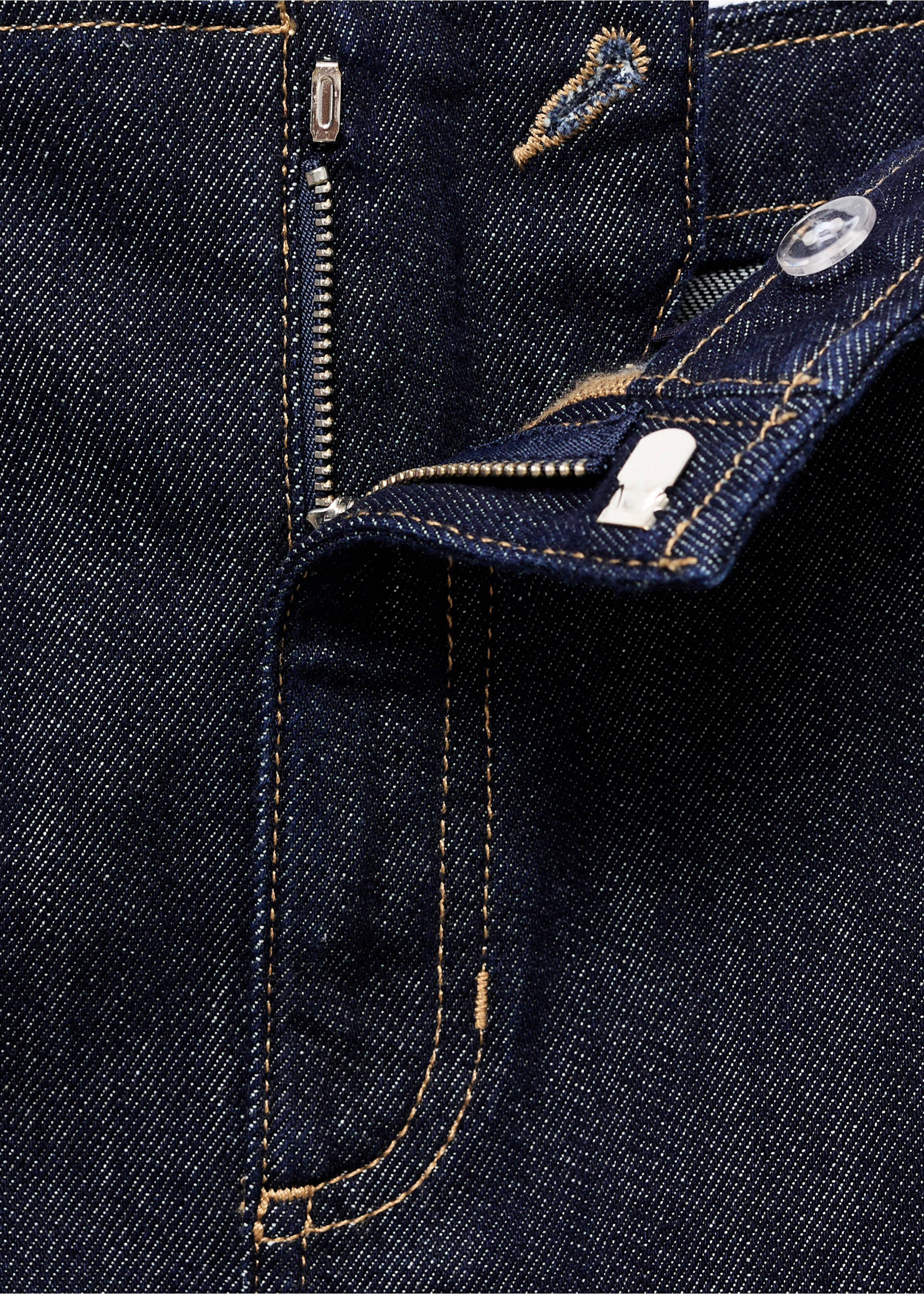 Midi denim skirt - Details of the article 0, Open Blue. Ref: 17056744-00.