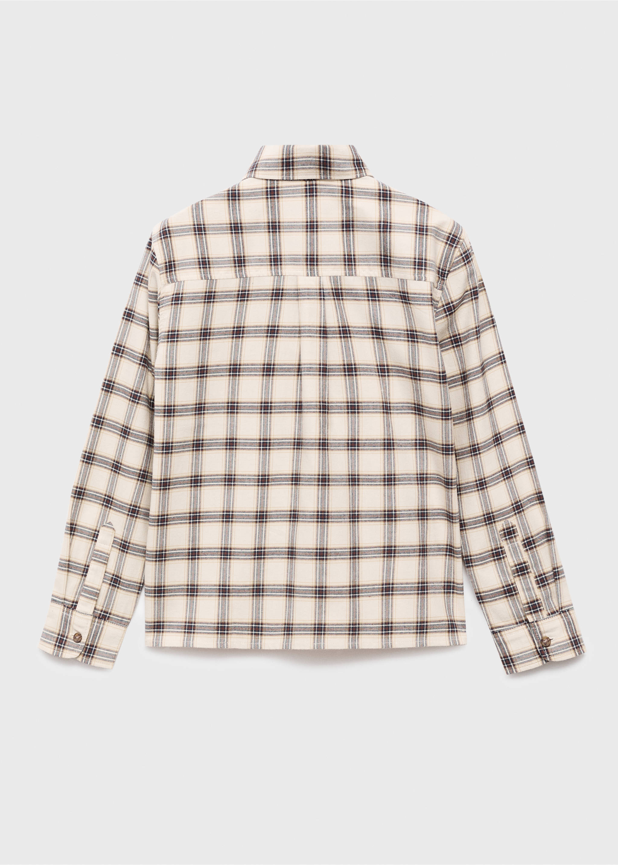 Check shirt - Reverse of the article, Ivory White. Ref: 17057122-00.