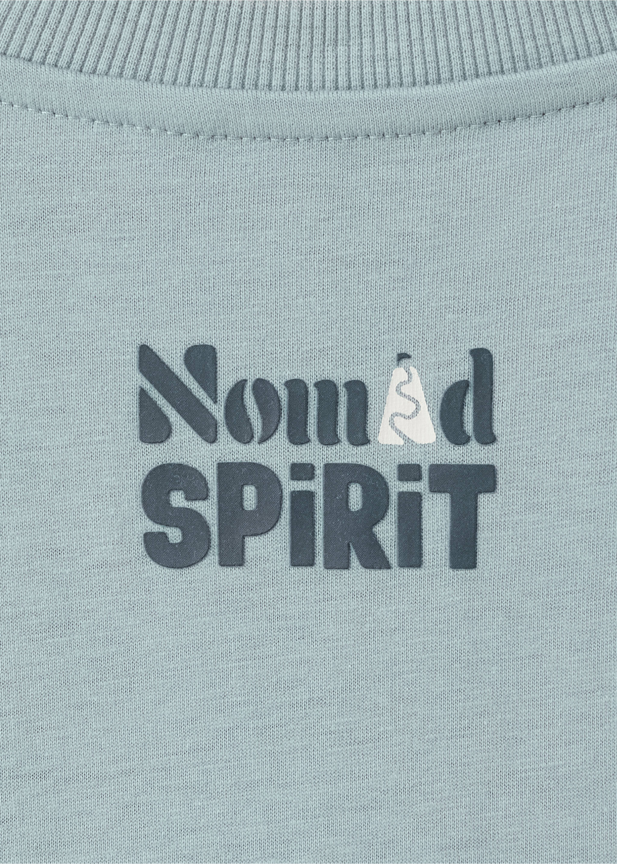 Printed cotton-blend T-shirt - Details of the article 0, Aqua Green. Ref: 17057128-00.