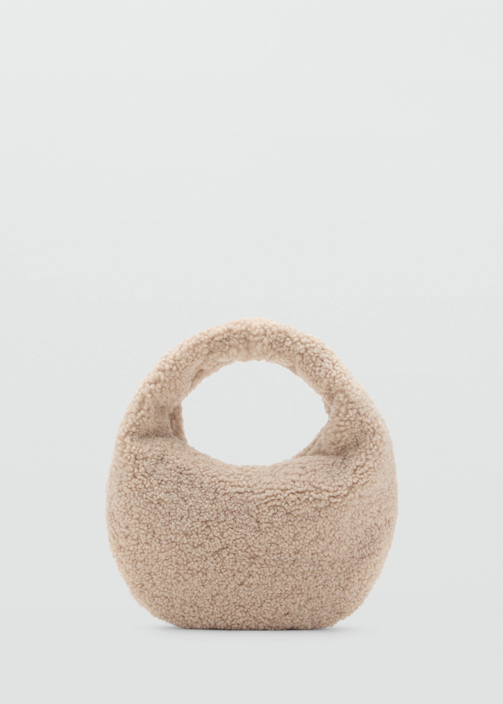 Tasche mit Shearling-Textur - Artikel ohne Model