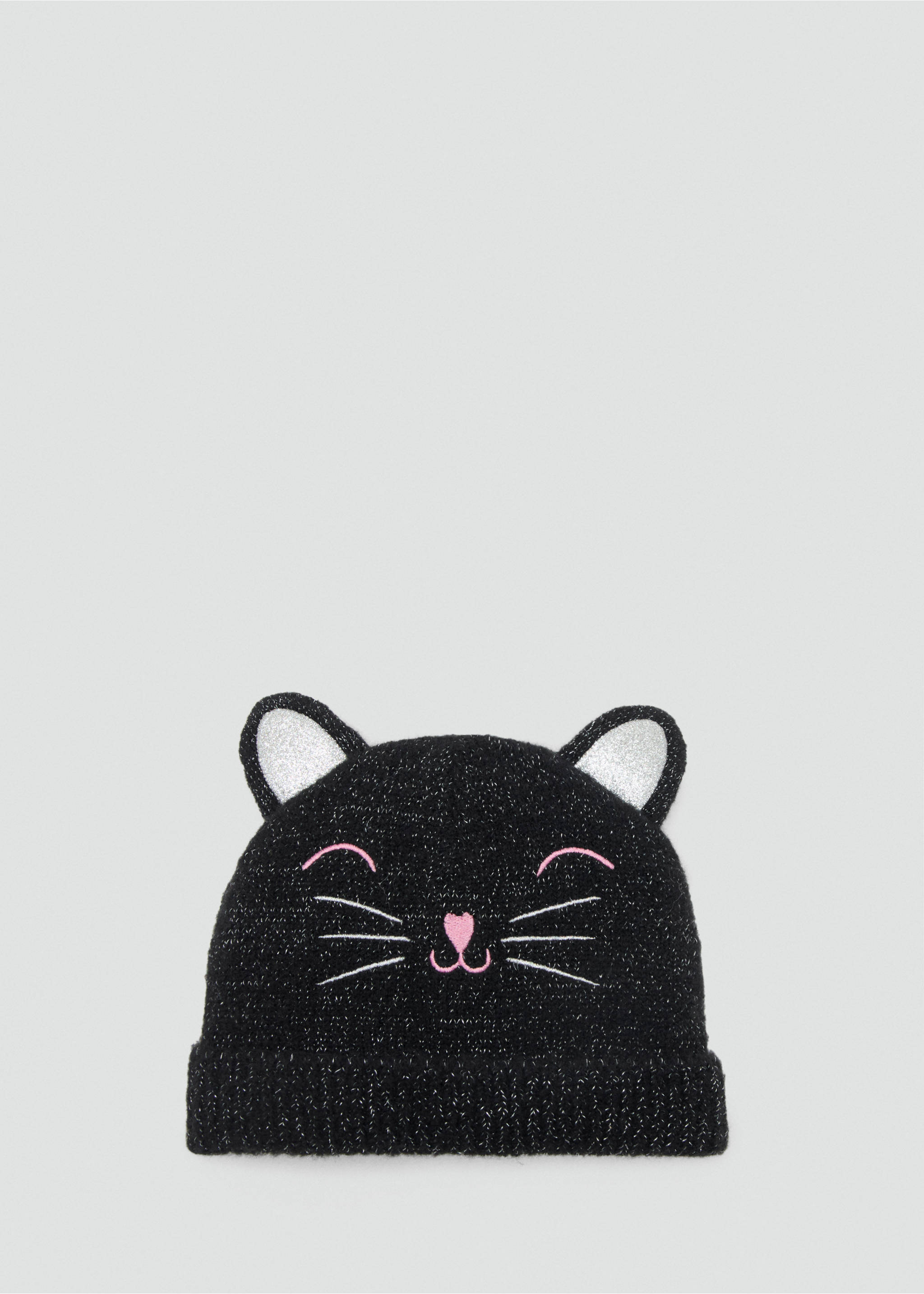 Lurex kitty hat - Article without model, Black. Ref: 17057130-00.