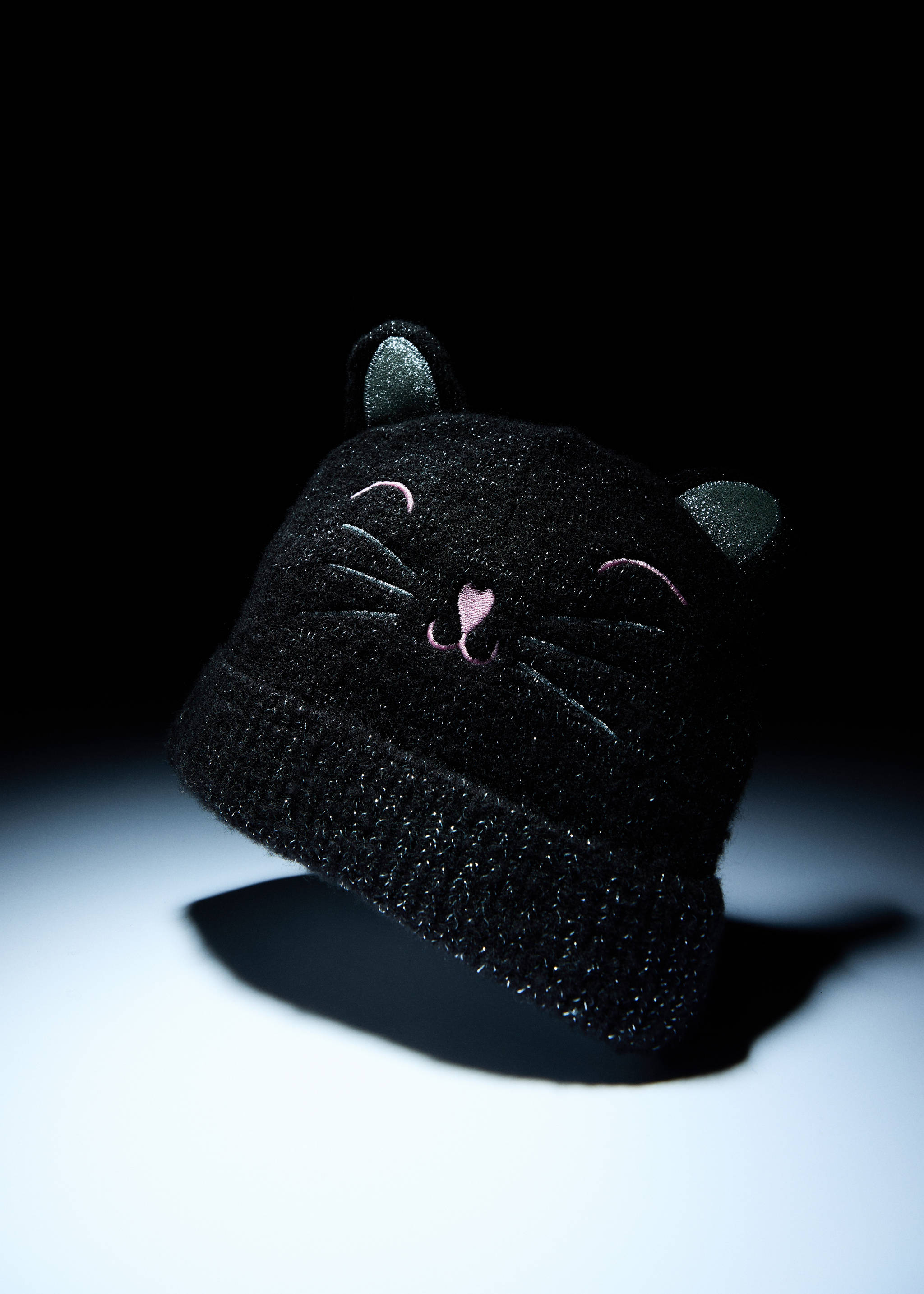 Lurex kitty hat - Details of the article 5, Black. Ref: 17057130-00.