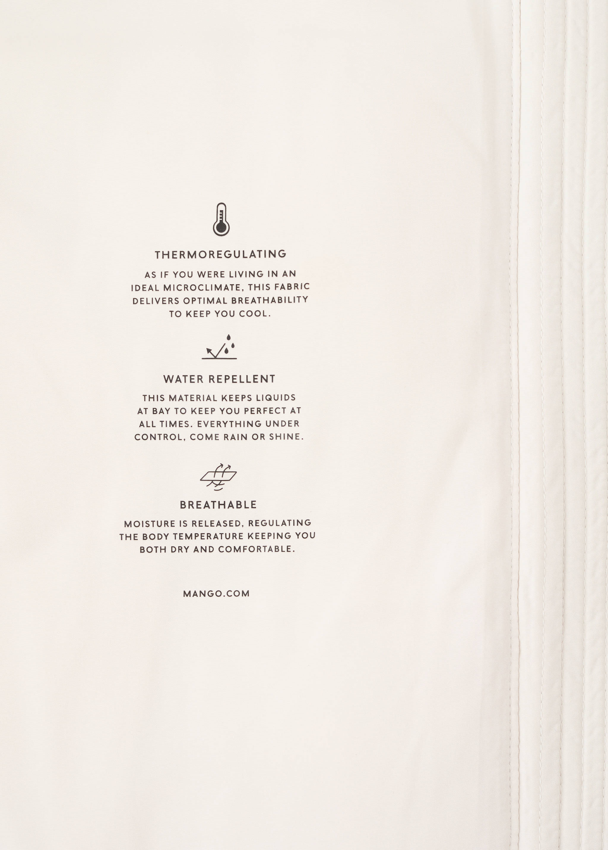 Long padded anorak with hood - Details of the article 0