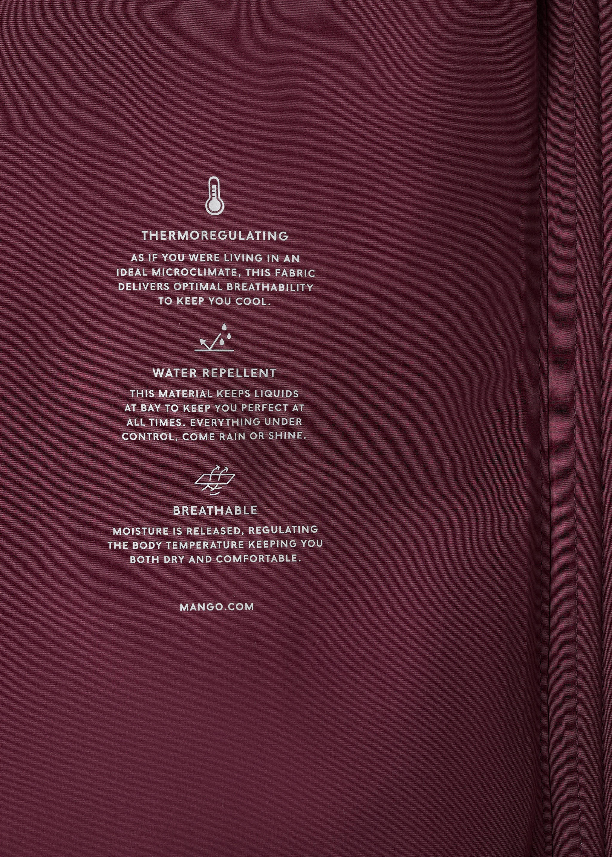 Long padded anorak with hood - Details of the article 0