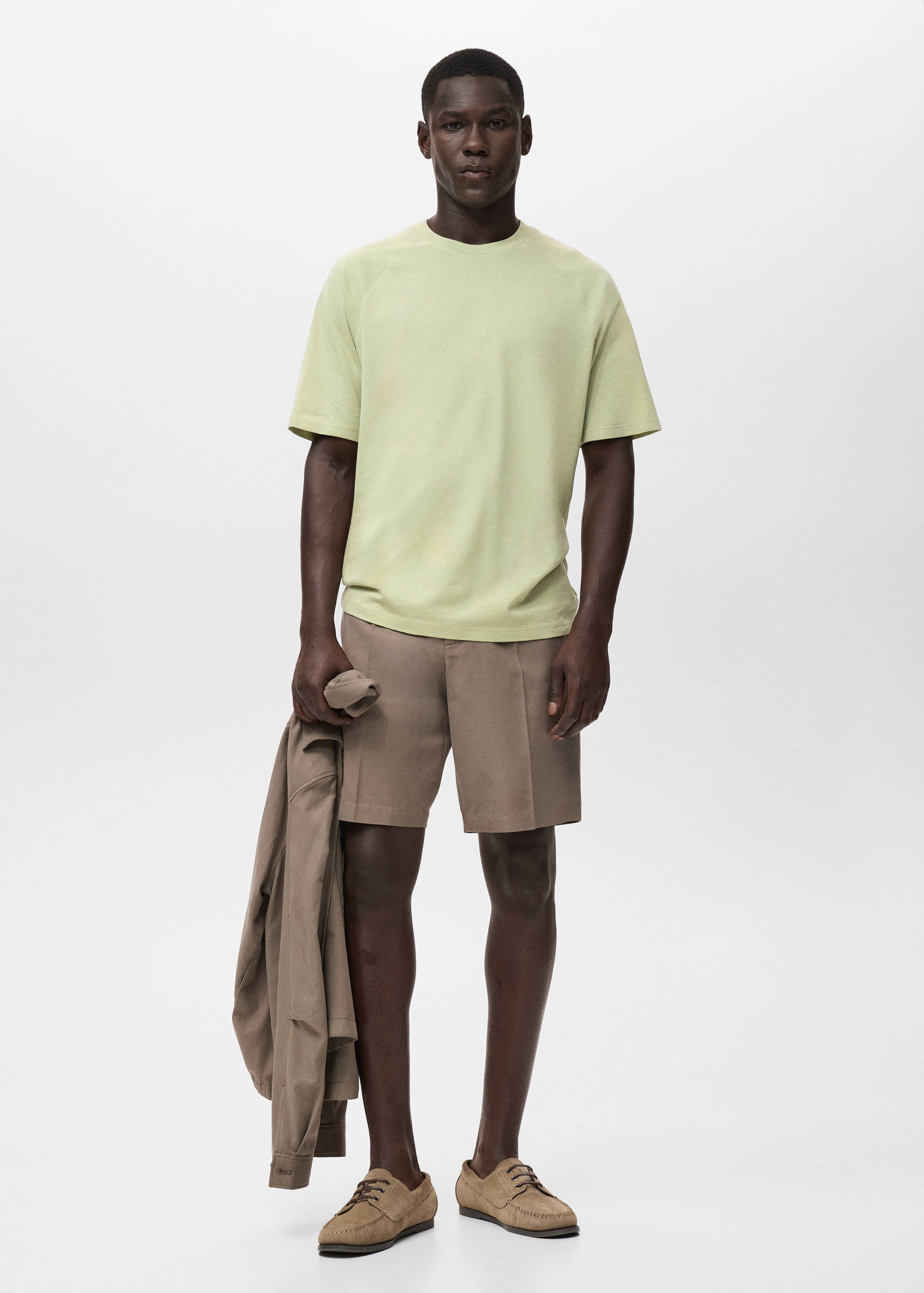 Relaxed-fit cotton-linen t-shirt - General plane
