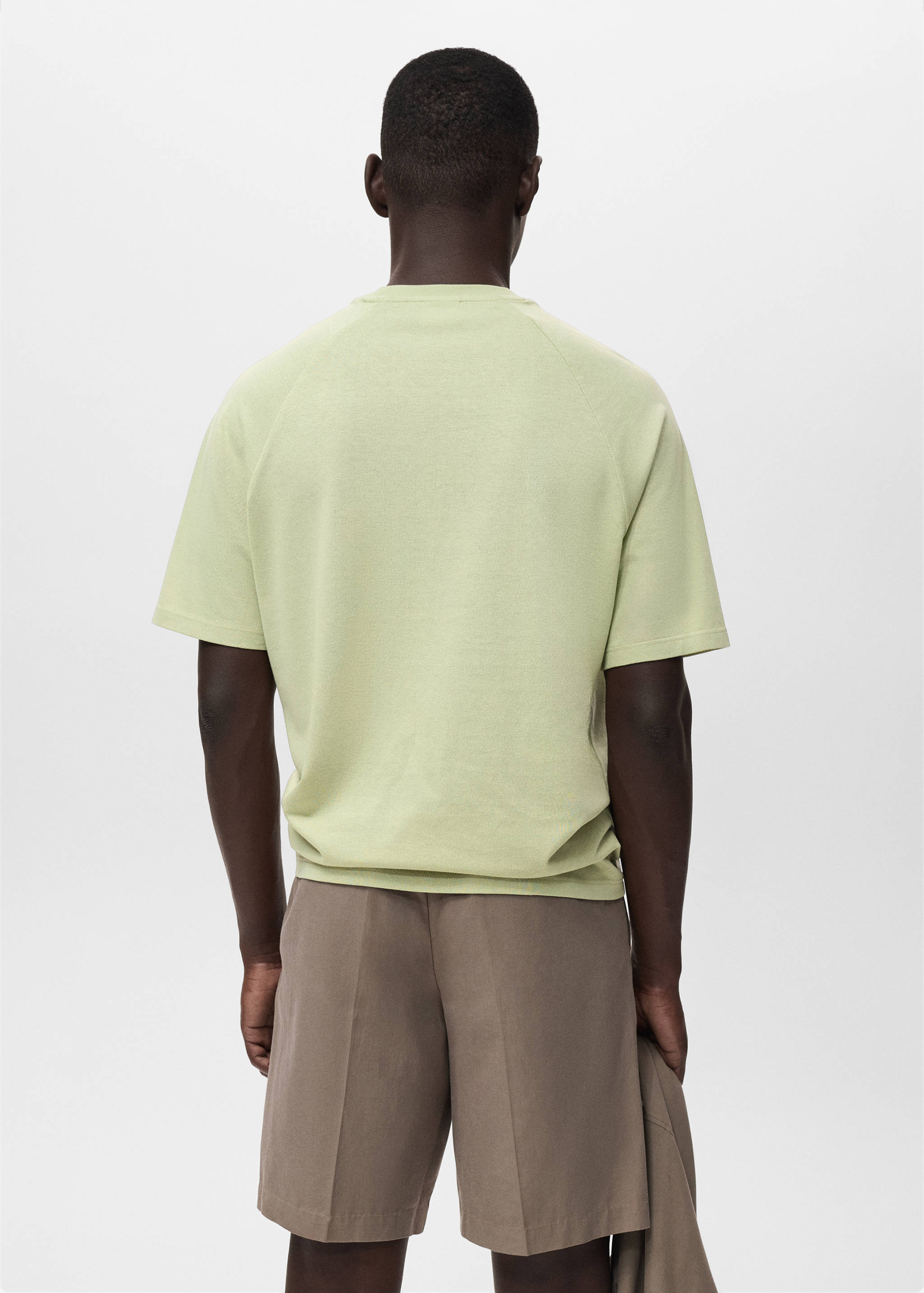 Relaxed-fit cotton-linen t-shirt - Reverse of the article