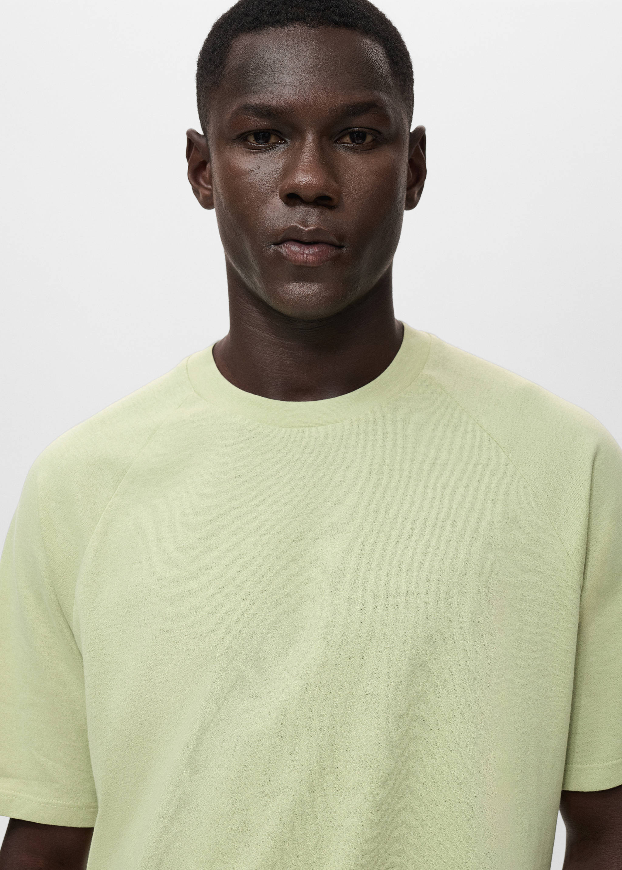 Relaxed-fit cotton-linen t-shirt - Details of the article 1