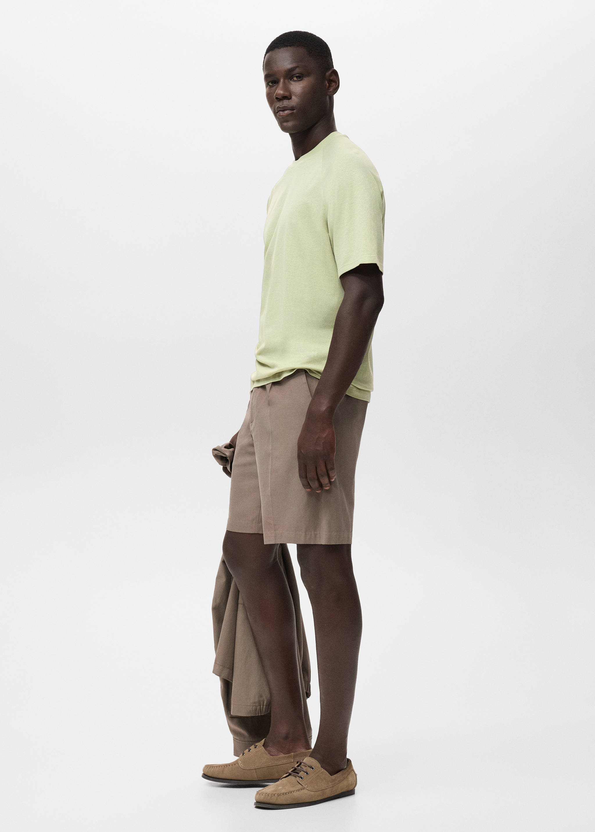 Relaxed-fit cotton-linen t-shirt - Details of the article 2