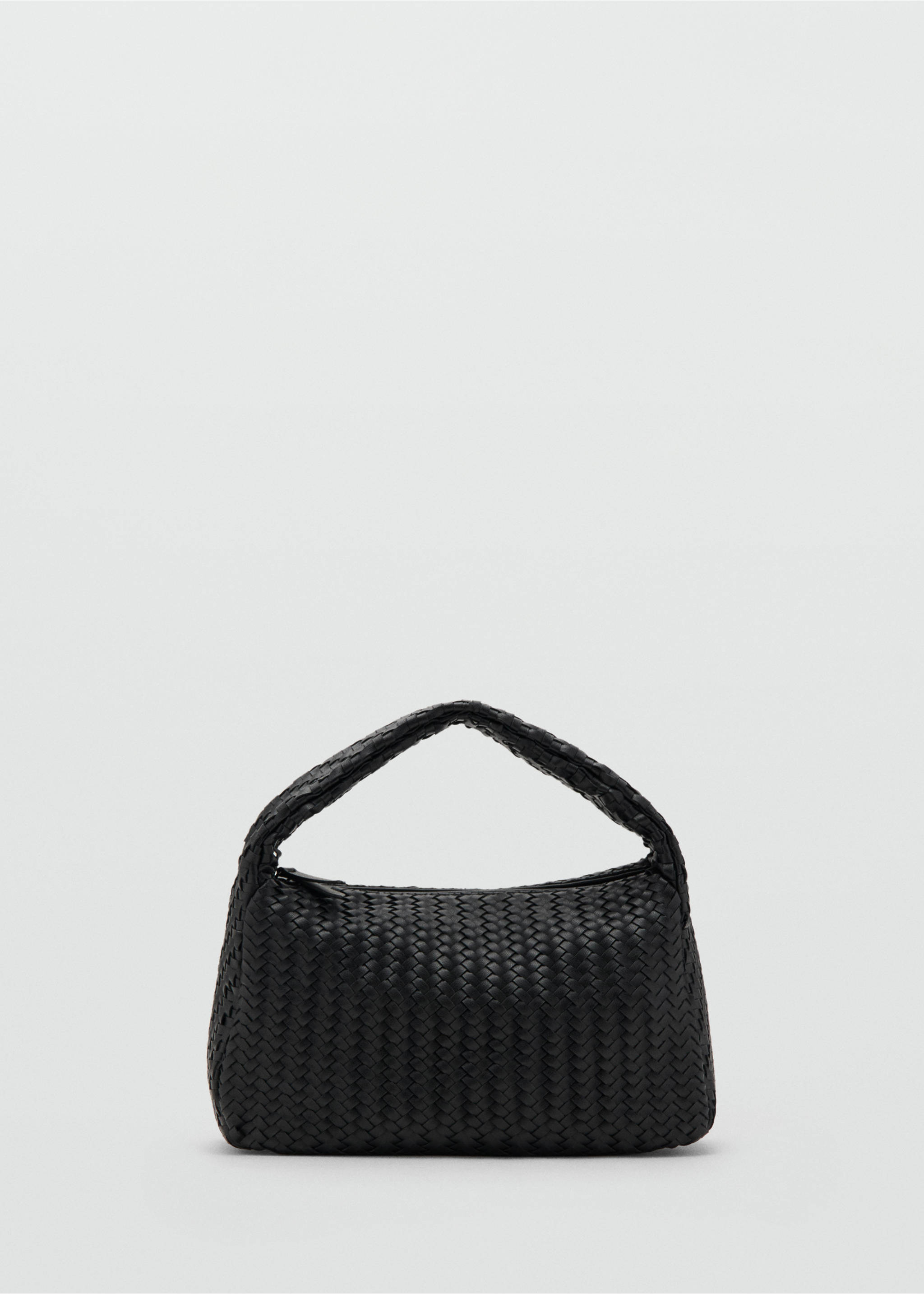 Braided handbag - Article without model, Black. Ref: 17057773-00.