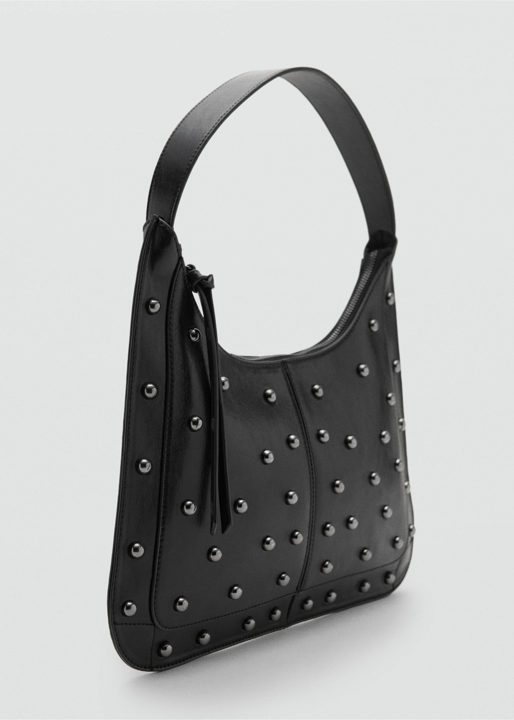 Studded clutch bag - Medium plane, Black. Ref: 17057774-00.