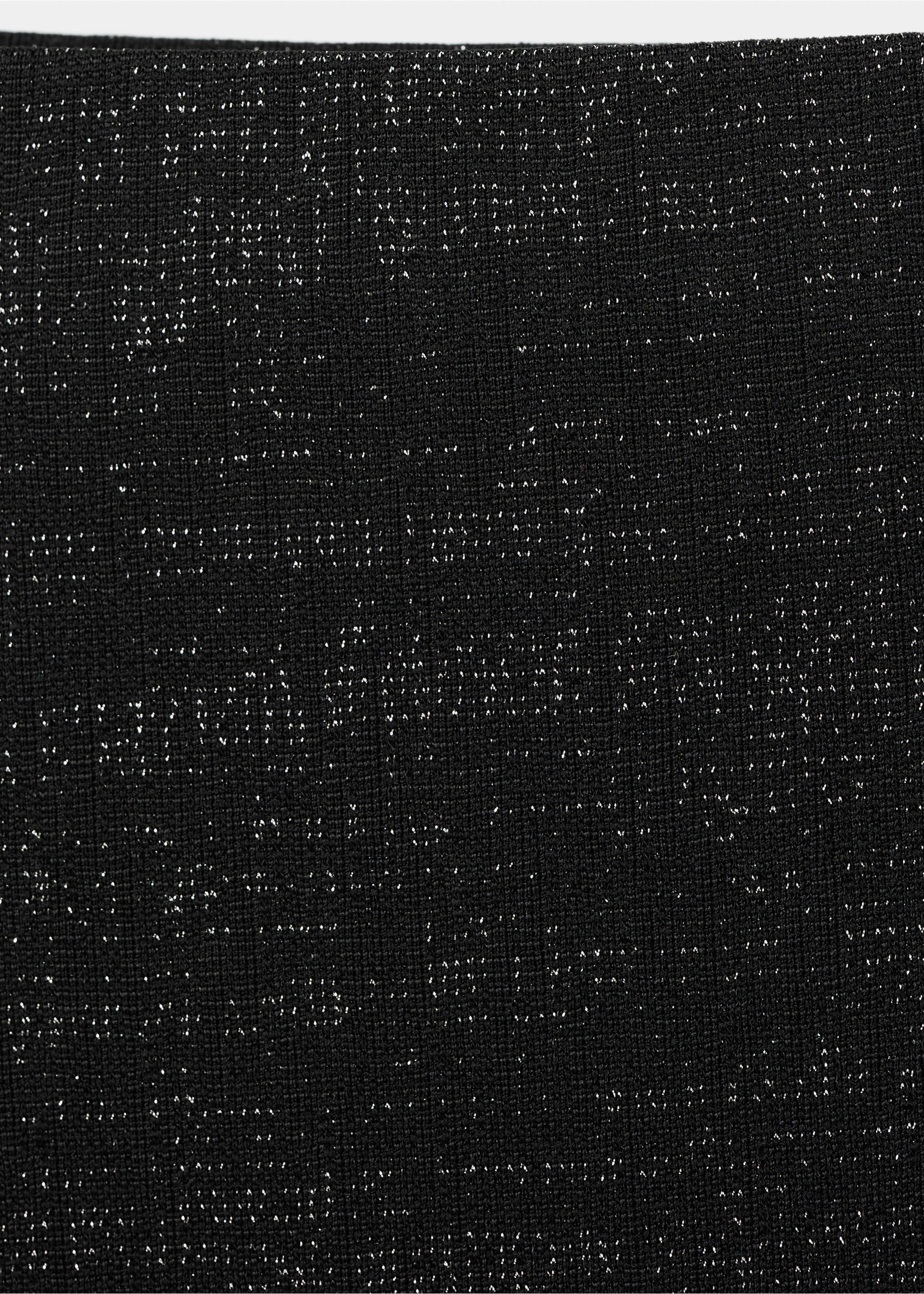 Langer Lurex-Rock - Detail des Artikels 8, Schwarz. Ref: 17057783-00.