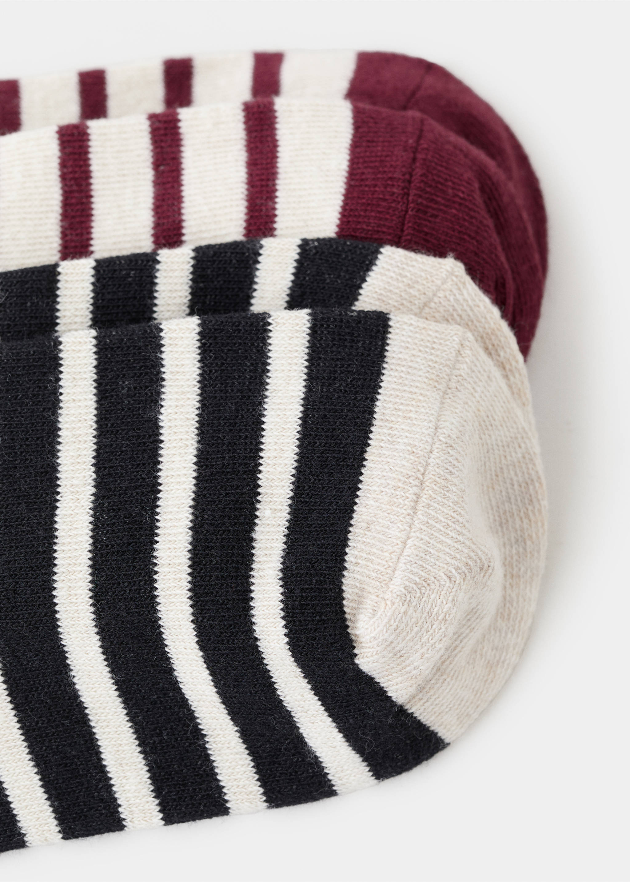 2 pack patterned socks - Reverse of the article, Wine. Ref: 17057799-00.