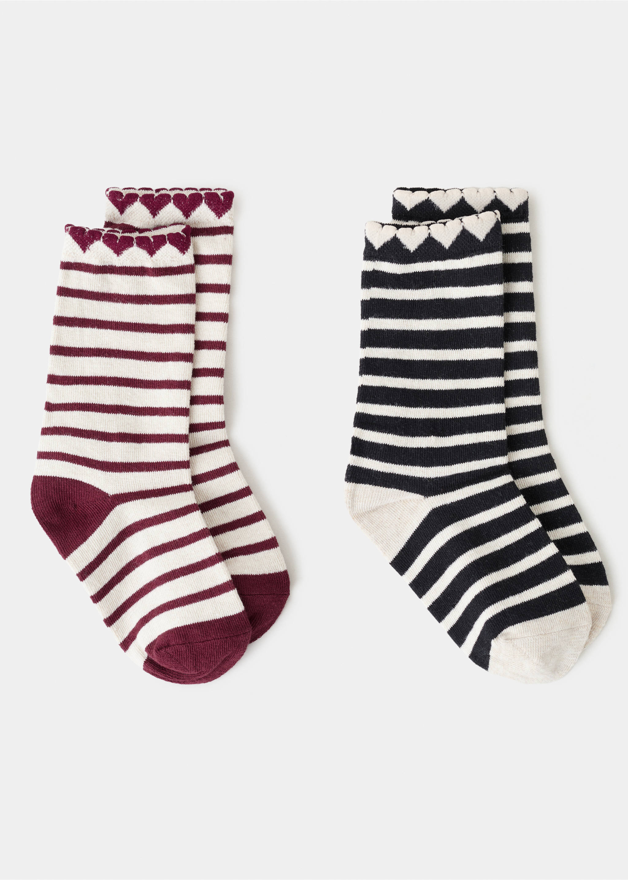 2 pack patterned socks - Article without model, Wine. Ref: 17057799-00.