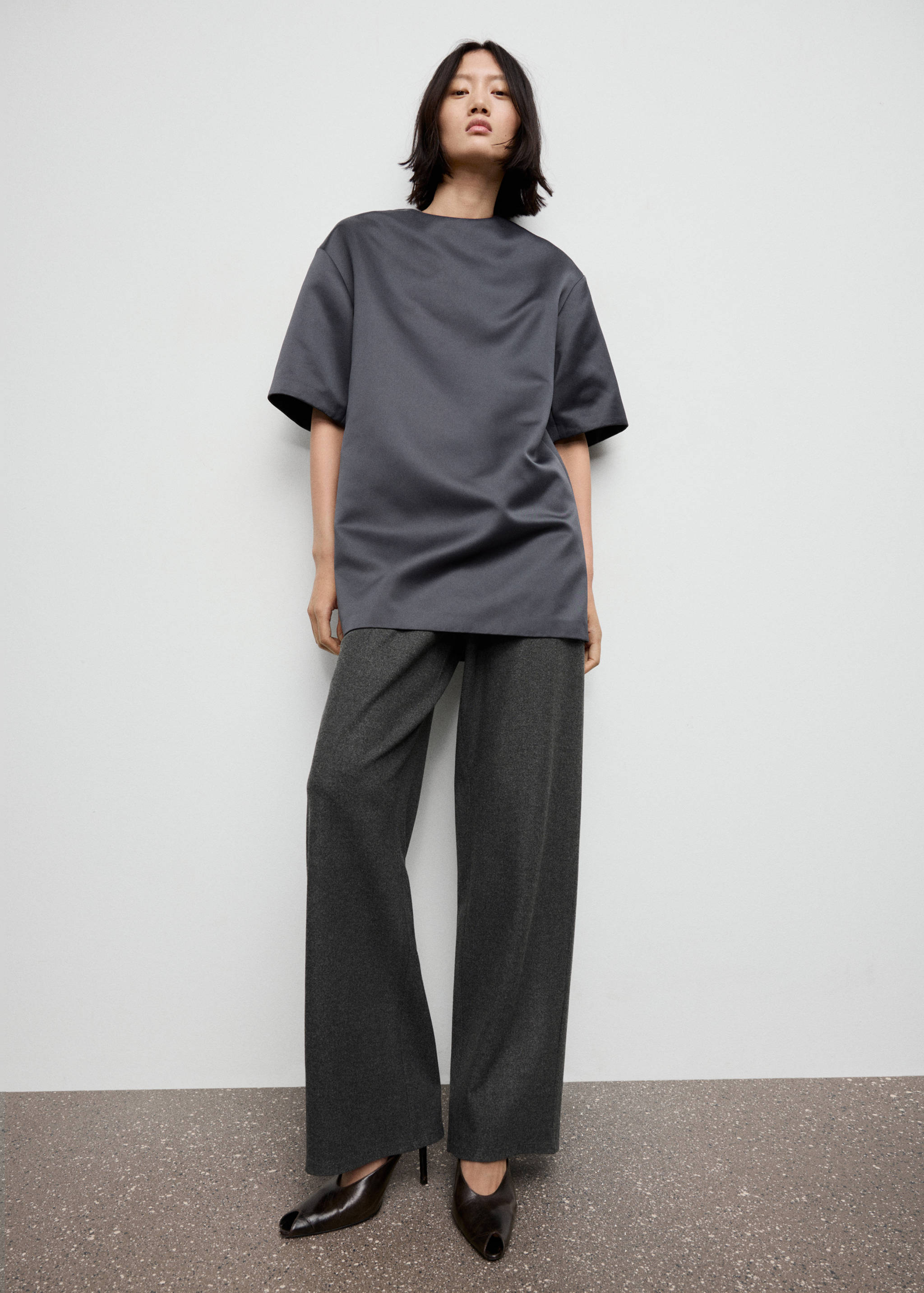 Pantalon droit taille élastique - Détail de l'article 1
