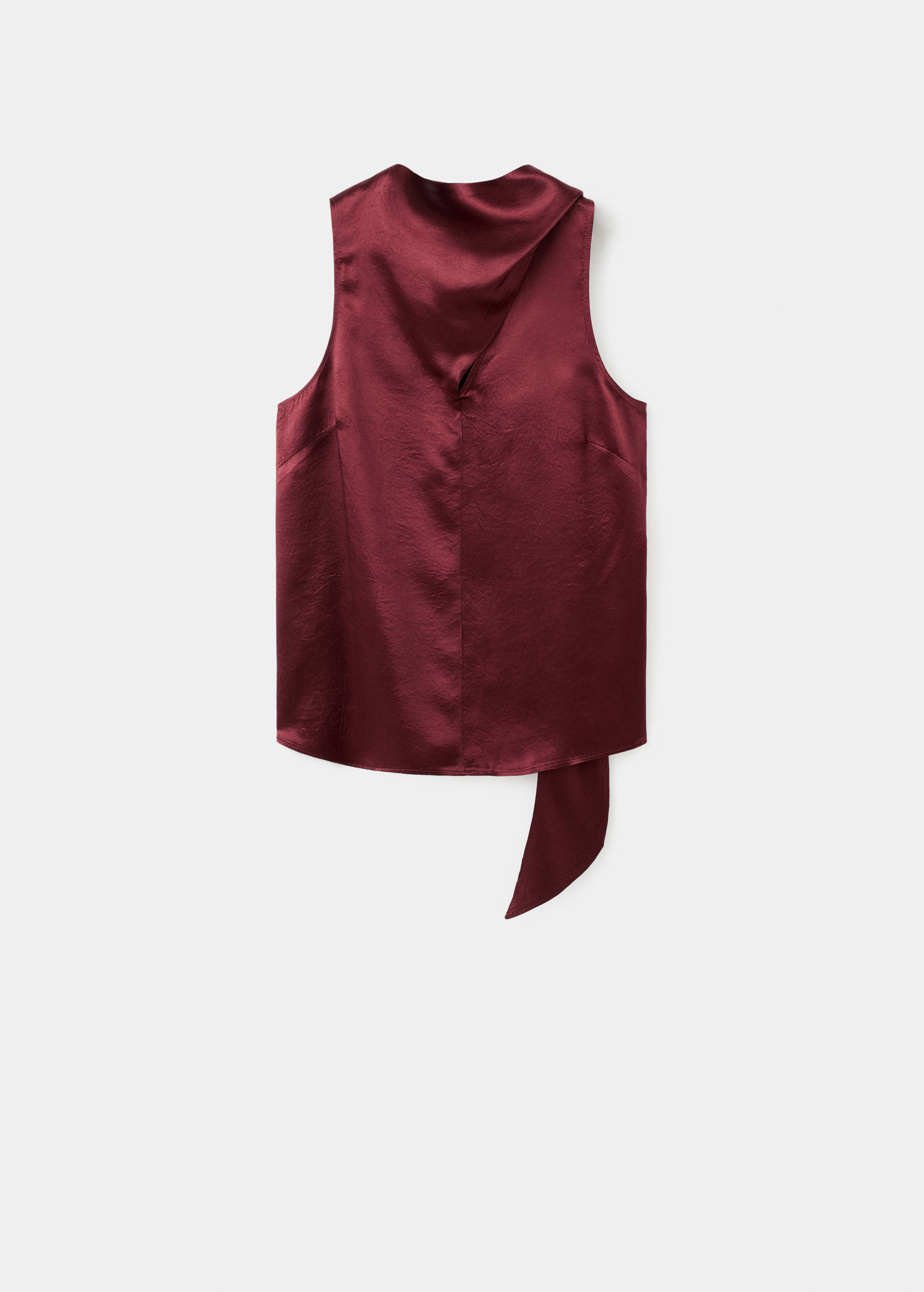 Blouse satinée avec foulard - Article sans modèle