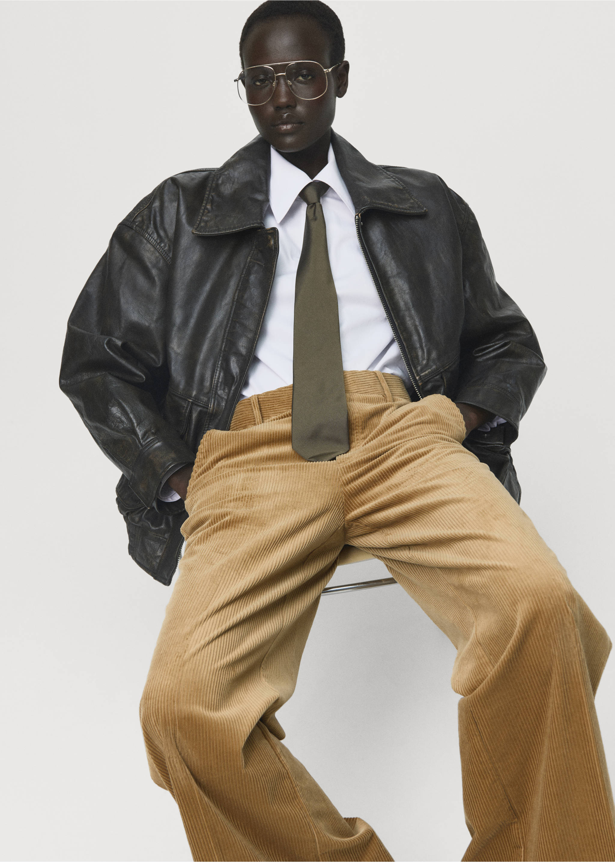 Γυαλιά aviator μεταλλικός σκελετός - Γενικό πλάνο, Χρυσό. Ref: 17057810-00.