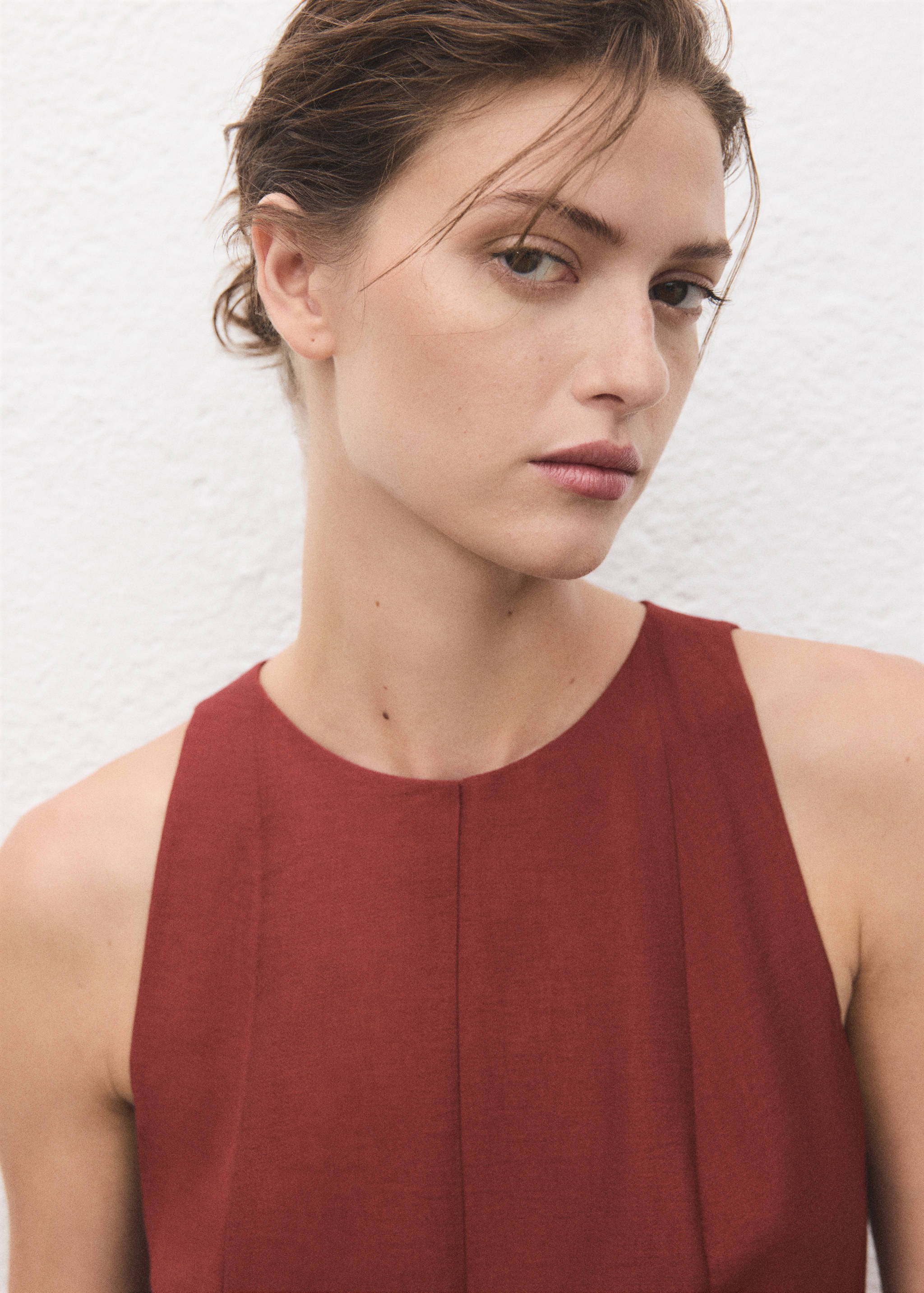 A-line dress with godets - Details of the article 1