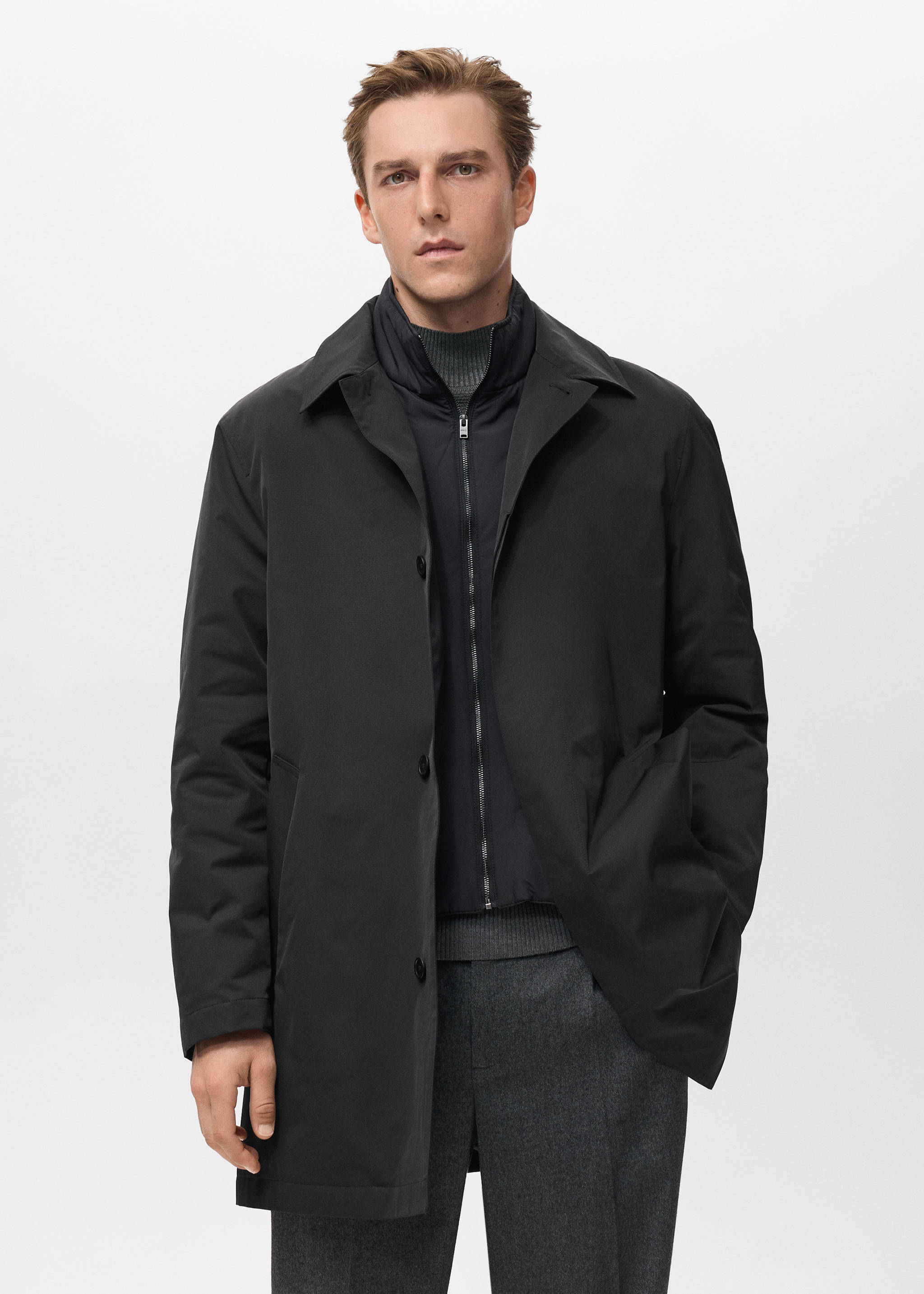 Wasserabweisender Stepp-Trenchcoat - Detail des Artikels 3