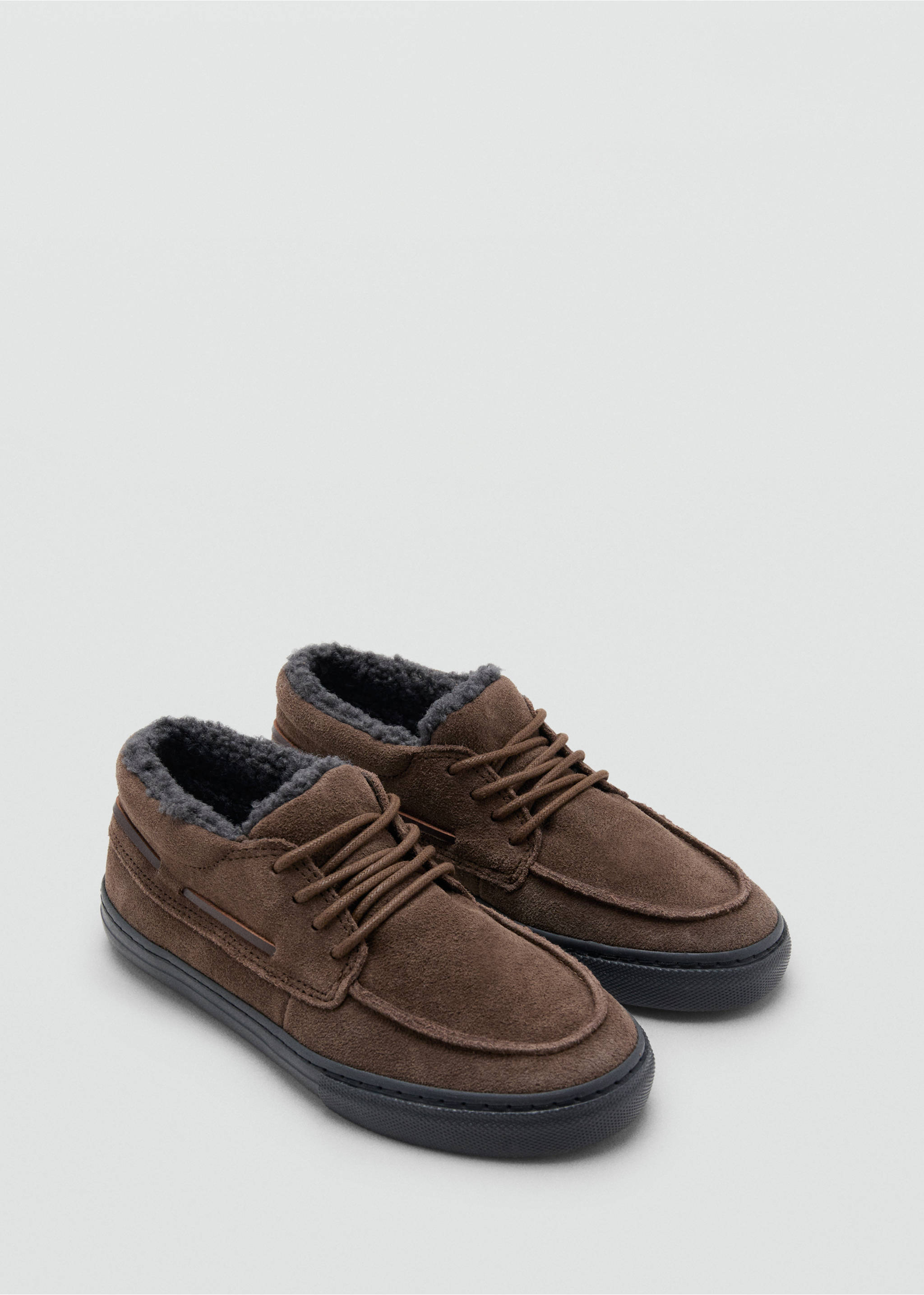 Lace-up leather shoes - Medium plane, Brown. Ref: 17057890-00.