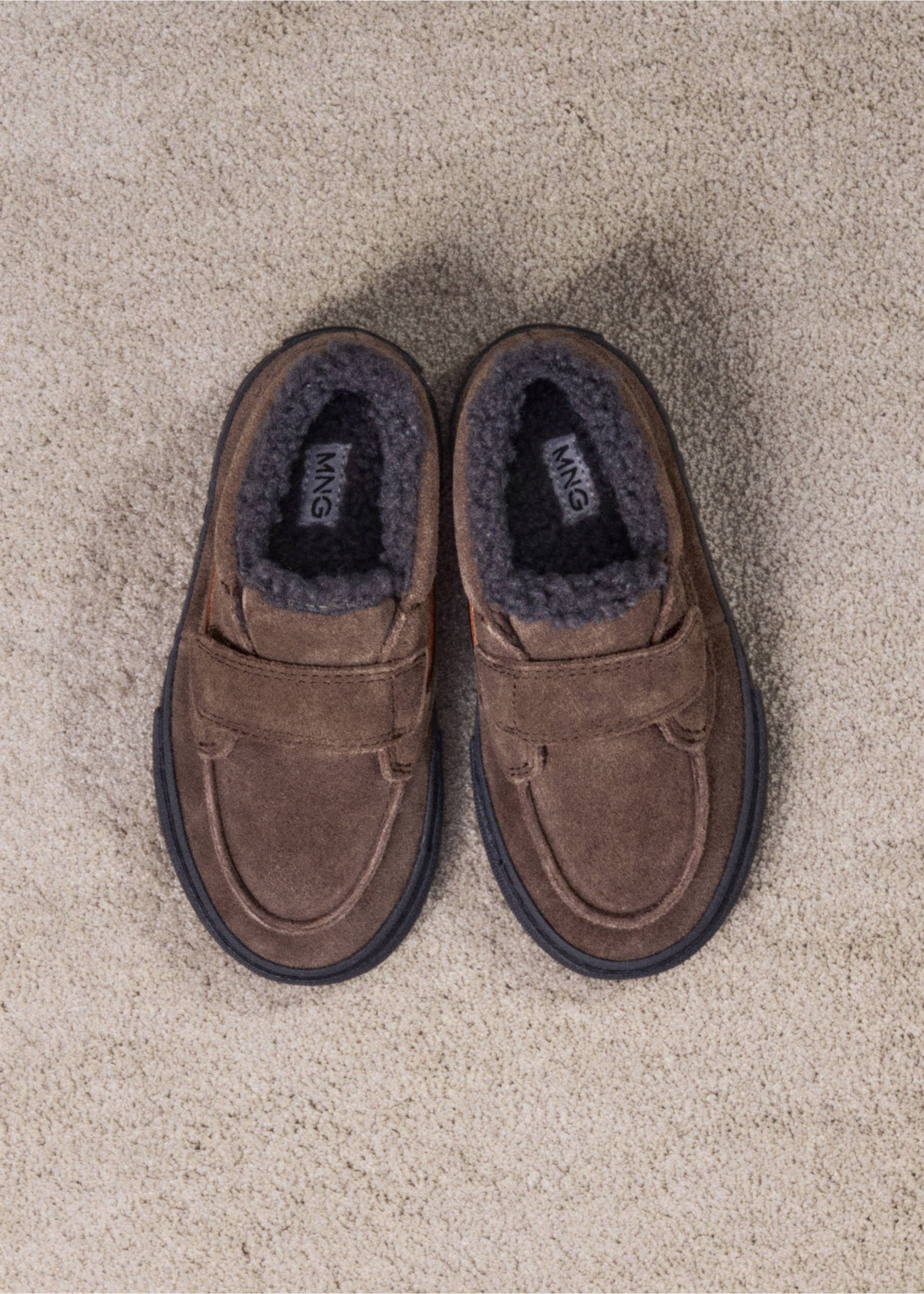 Velcro leather shoes - Details of the article 7, Brown. Ref: 17057891-00.