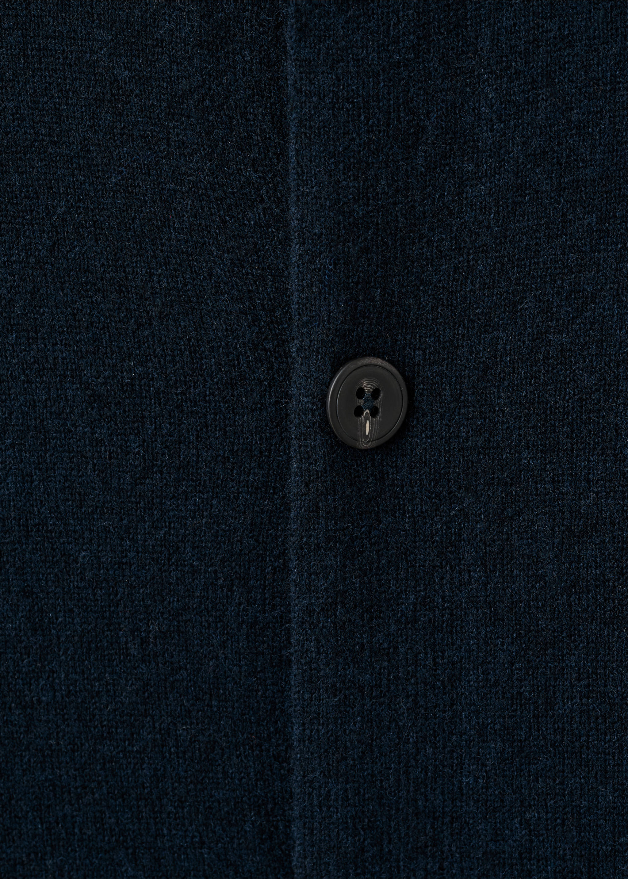 100% extra-fine wool cardigan with buttons - Details of the article 0, Navy. Ref: 17057899-00.