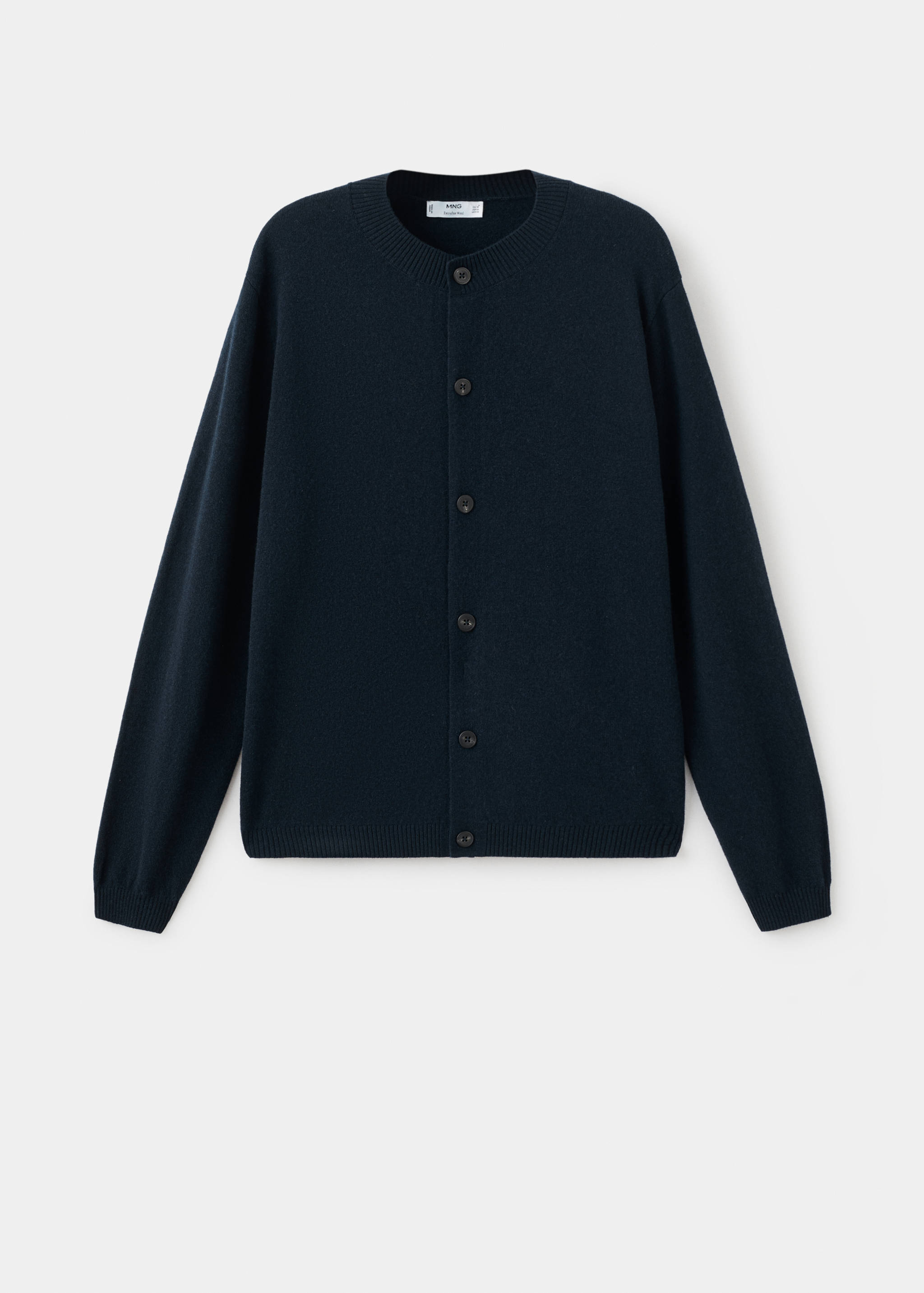 Kardigan na knoflíky 100% extra jemná vlna - Zboží bez modelu