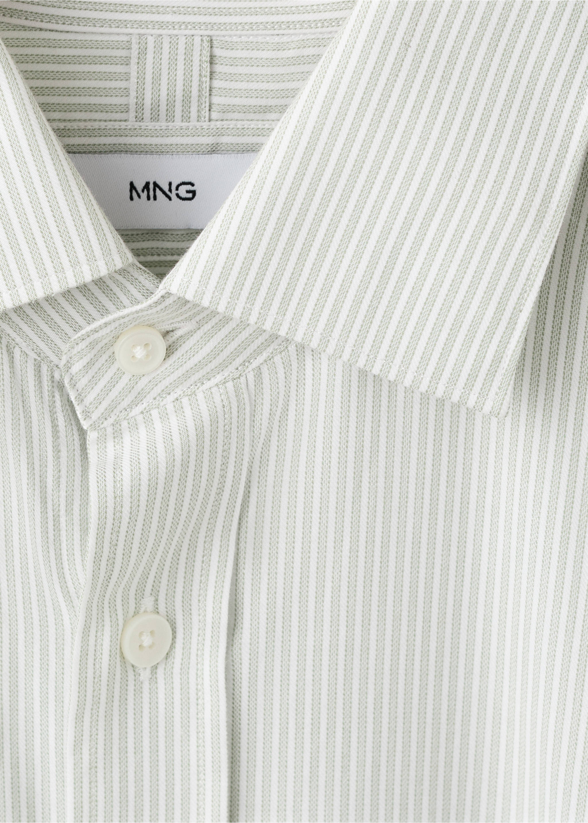 Chemise 100 % coton flanelle regular-fit - Détail de l'article 8, Vert. Ref: 17057907-00.