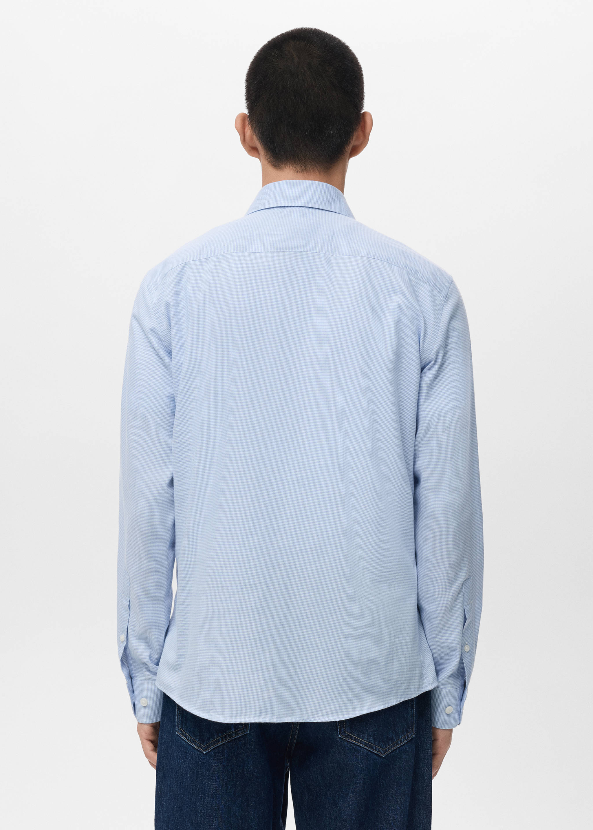 Chemise 100 % coton flanelle regular-fit - Verso de l’article