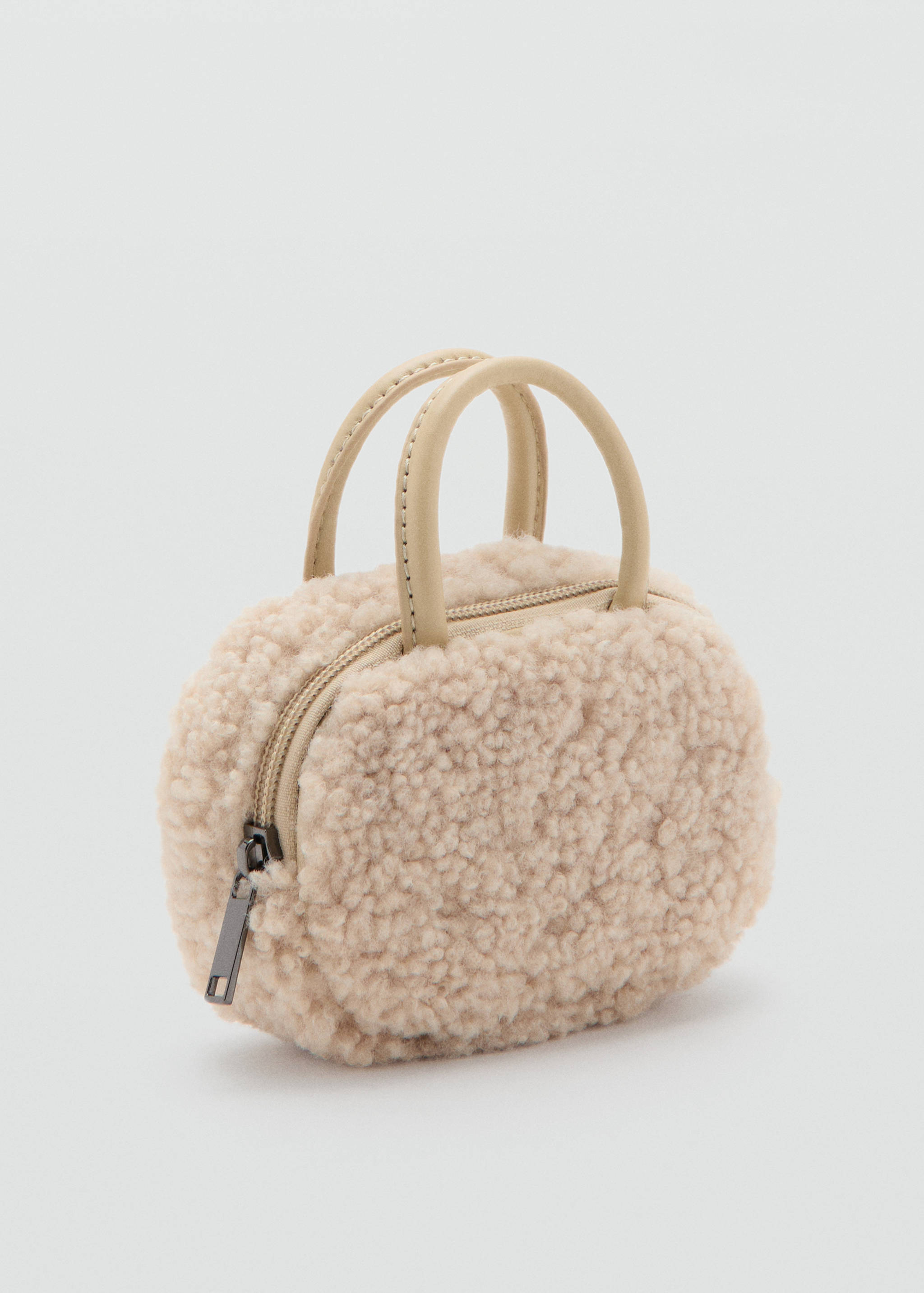 Shearling mini gadget bag - Medium plane