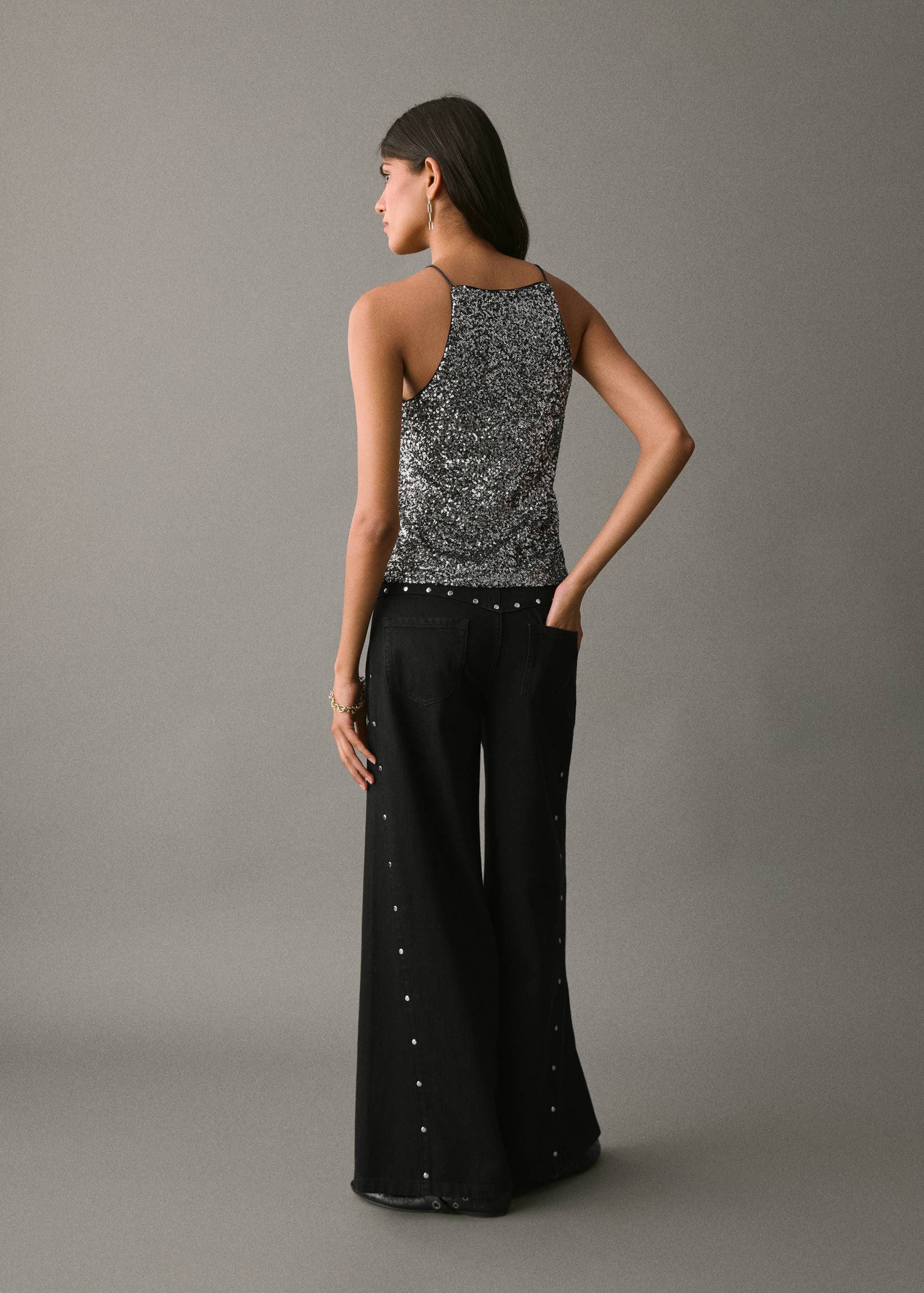 Top emmanchures américaines sequins - Verso de l’article