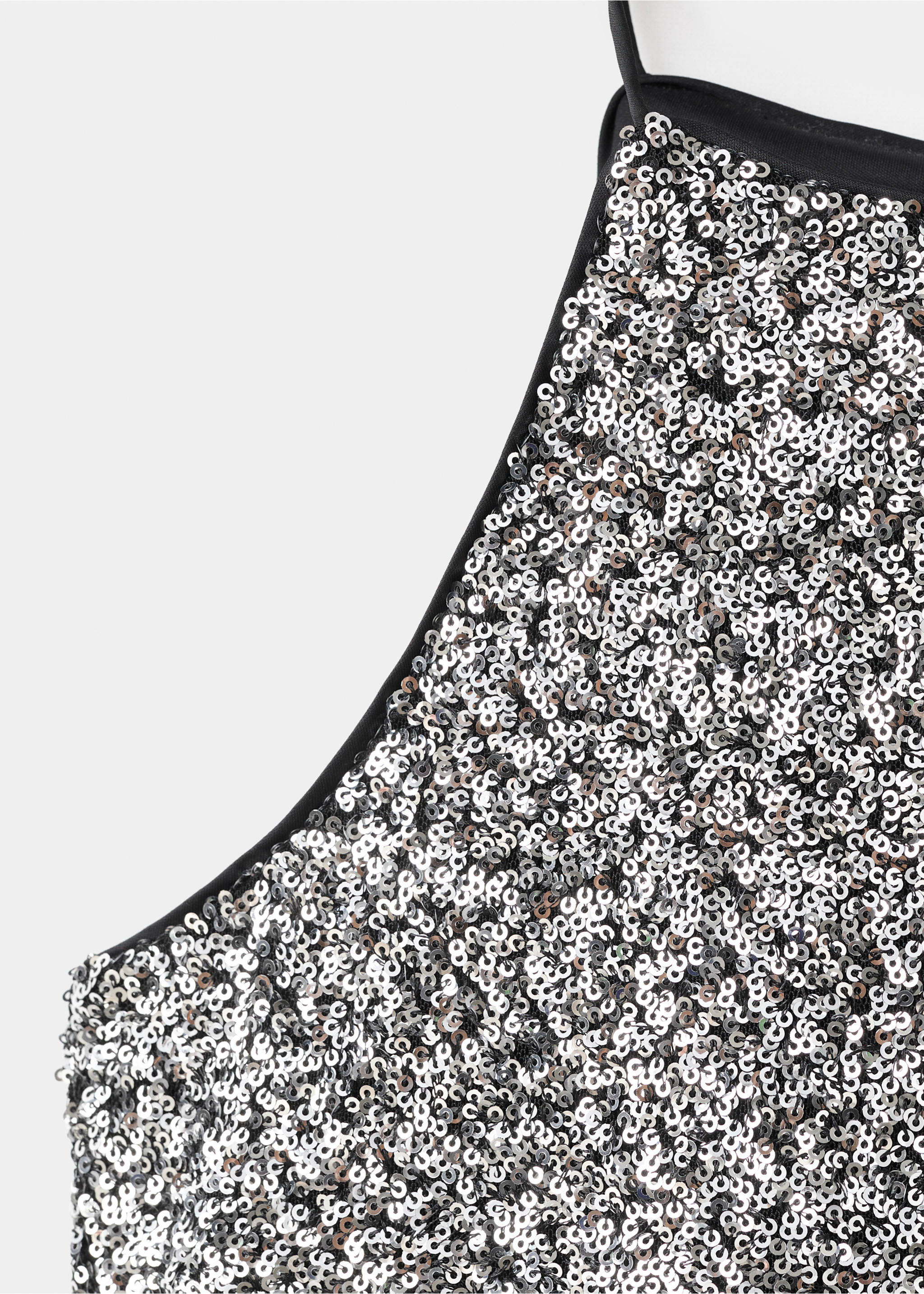Top emmanchures américaines sequins - Détail de l'article 8, Argent. Ref: 17058274-00.