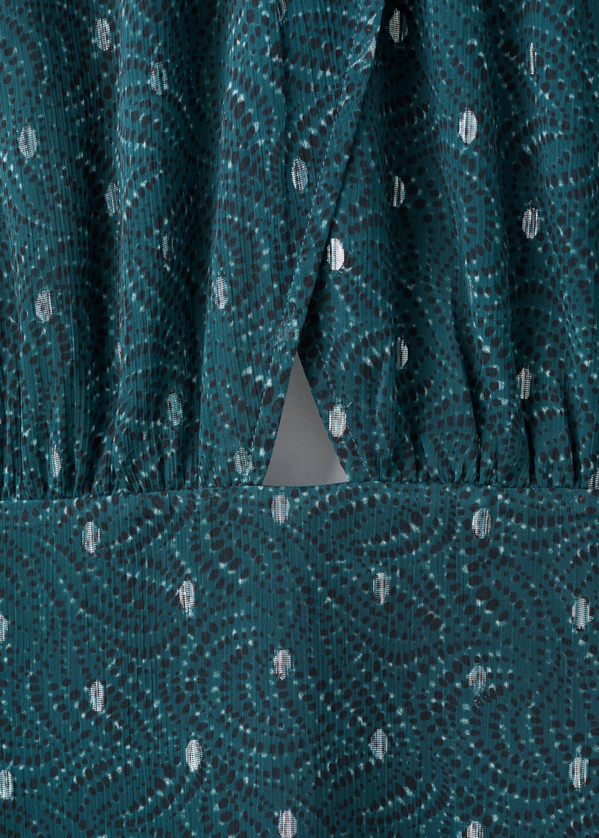 Lurex cut-out print dress - Details of the article 8