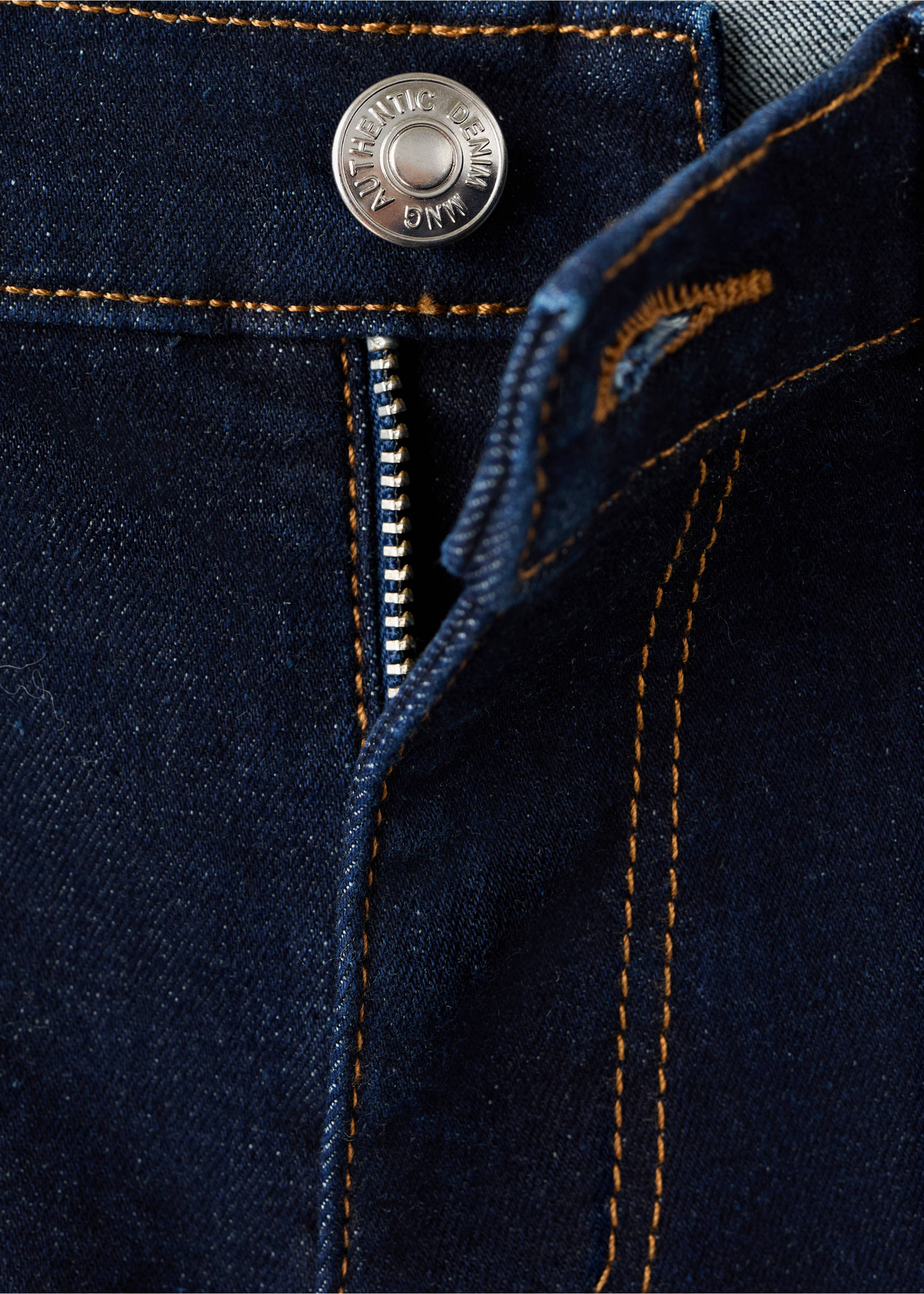 Gerade Jeans mit Umschlag - Detail des Artikels 8, Blau. Ref: 17058283-00.