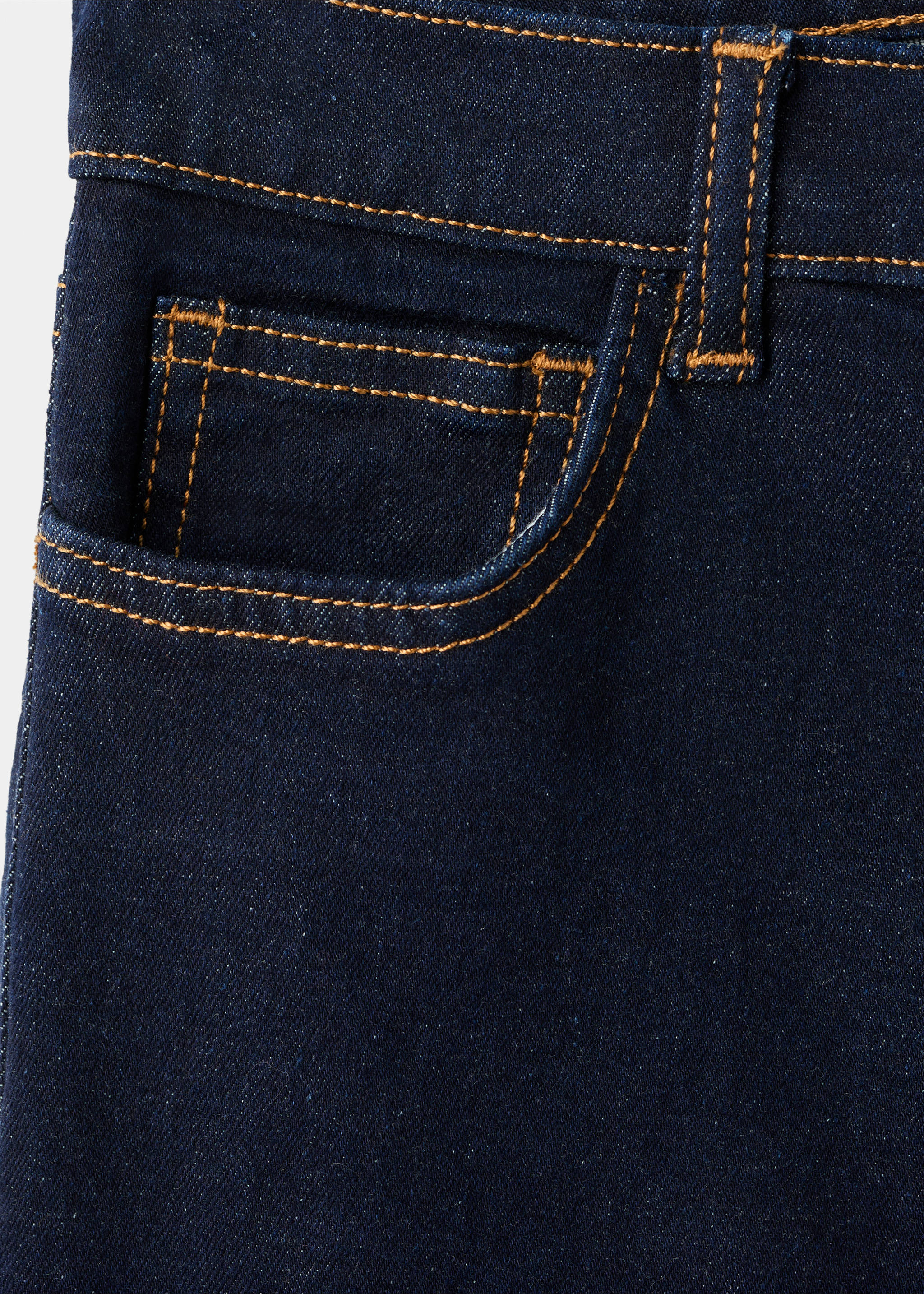 Gerade Jeans mit Umschlag - Detail des Artikels 0, Blau. Ref: 17058283-00.