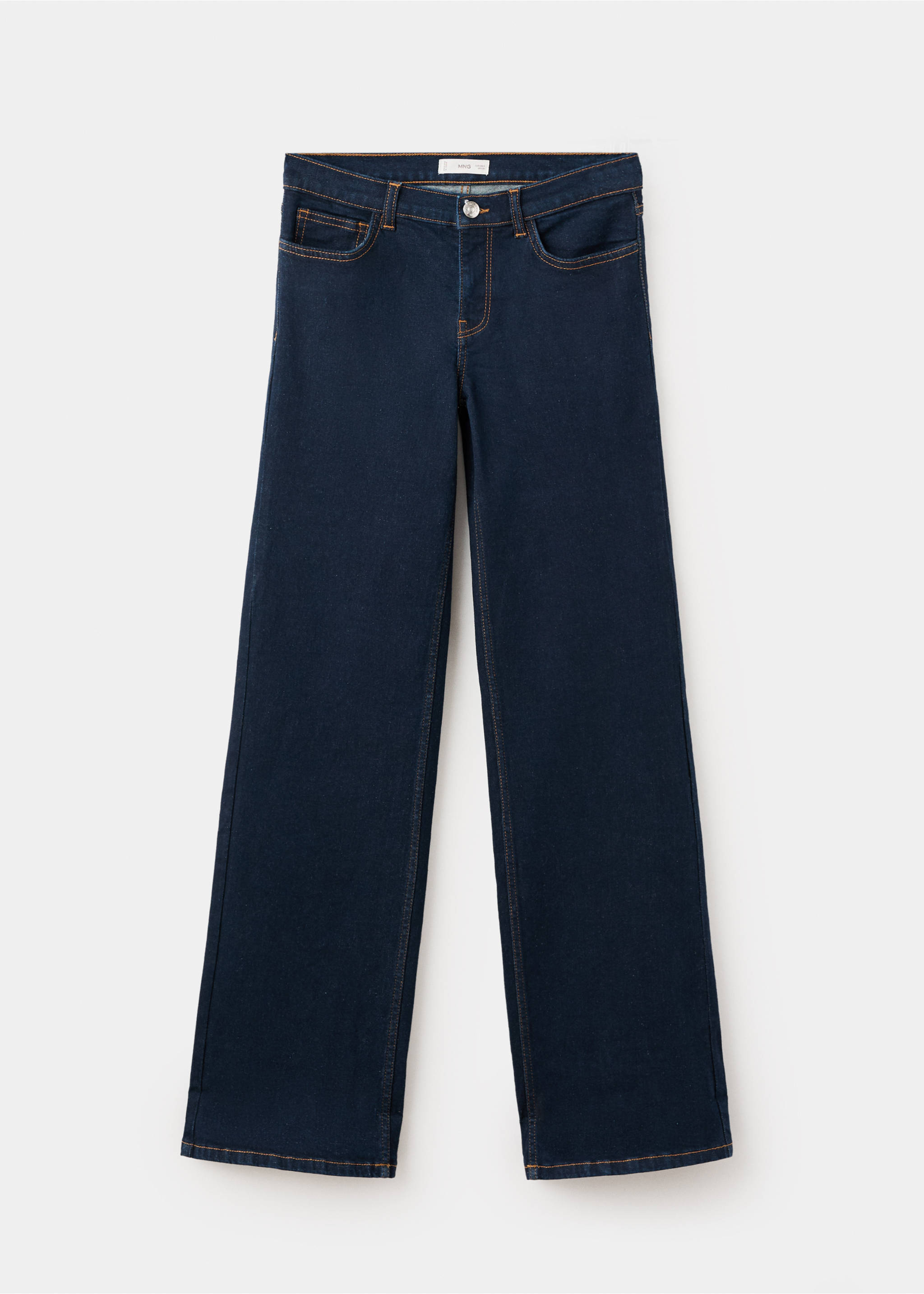 Gerade Jeans mit Umschlag - Artikel ohne Model, Blau. Ref: 17058283-00.
