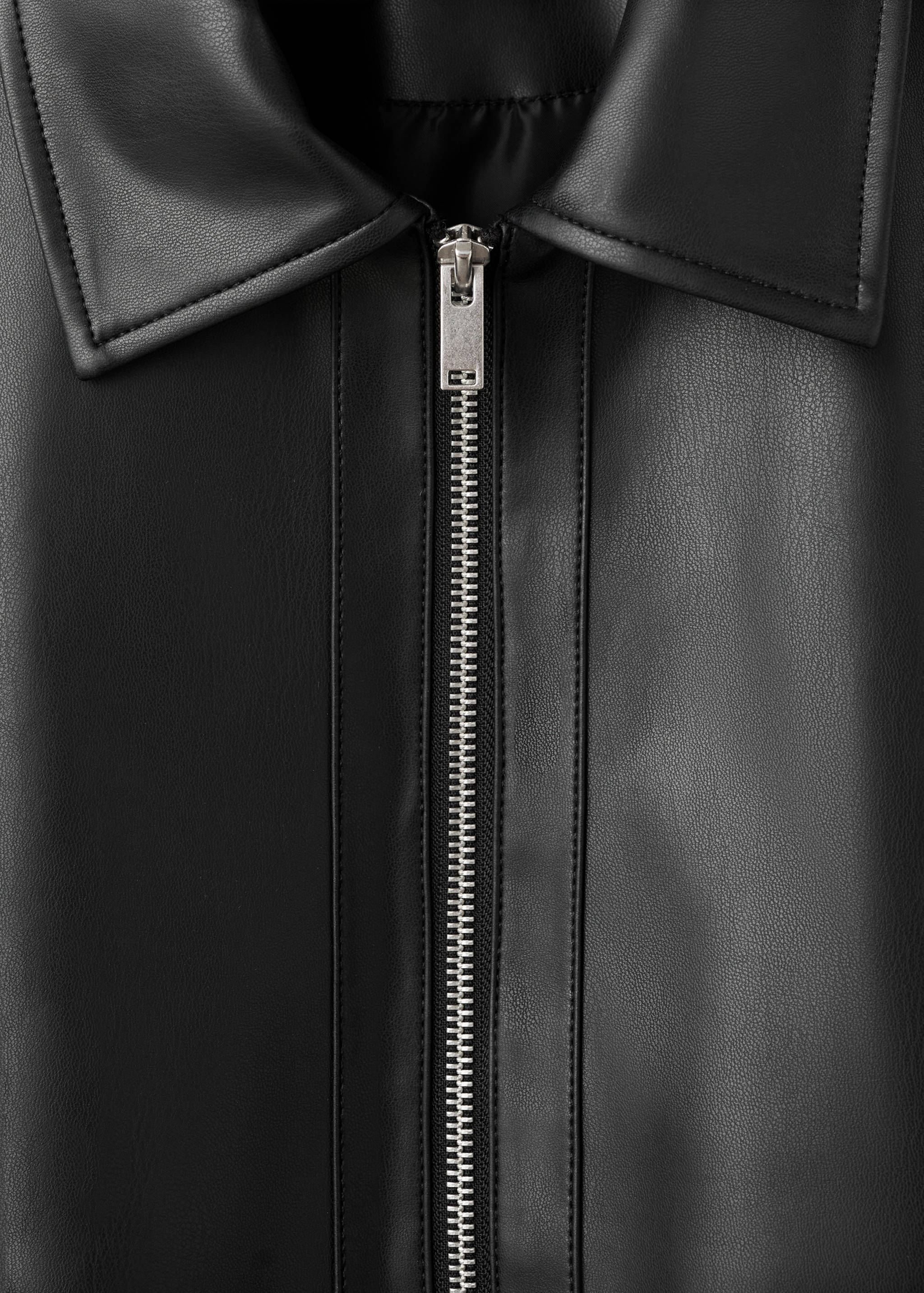 Faux-leather jacket - Details of the article 8