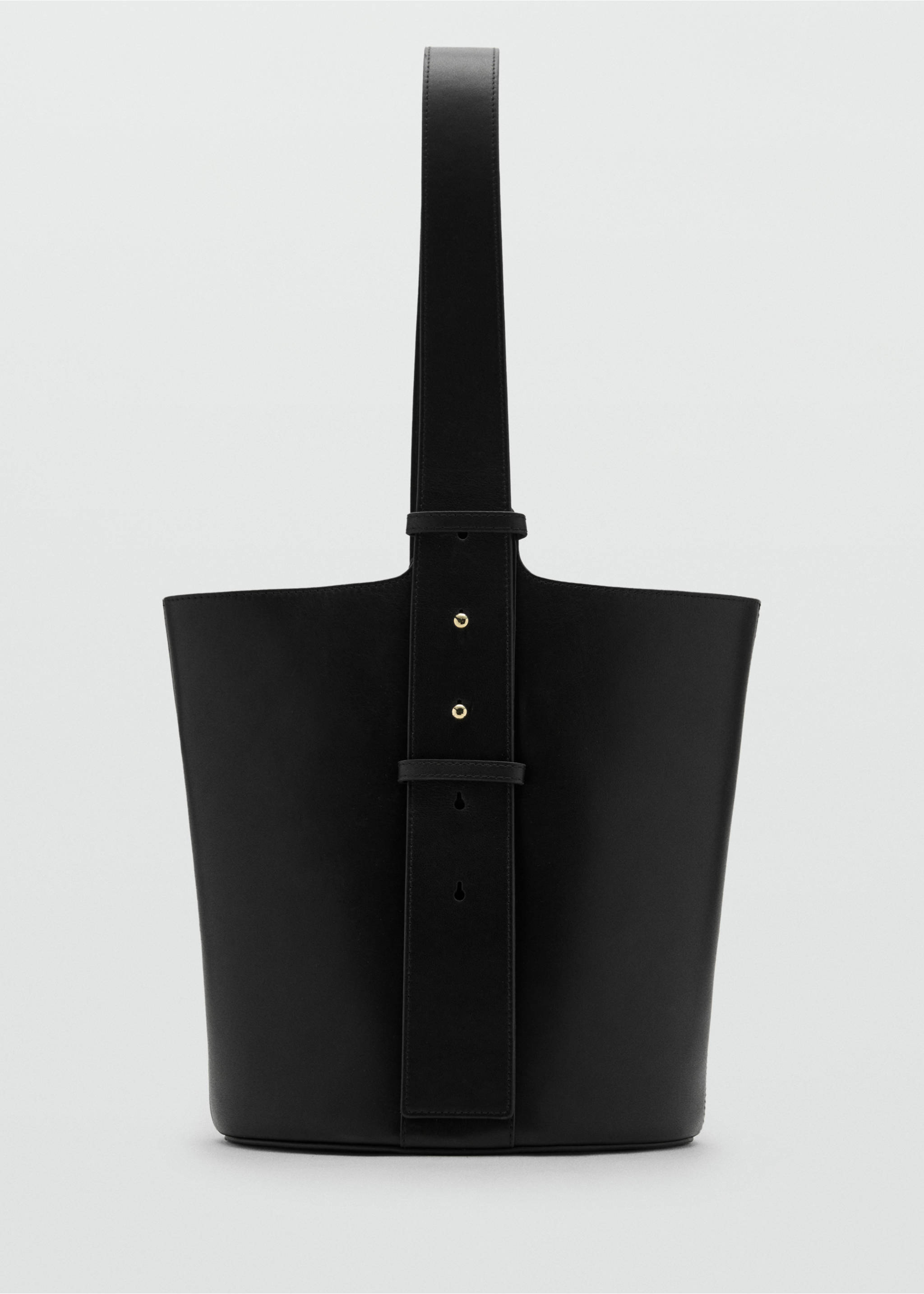 Leather bucket bag - Article without model, Black. Ref: 17058285-00.