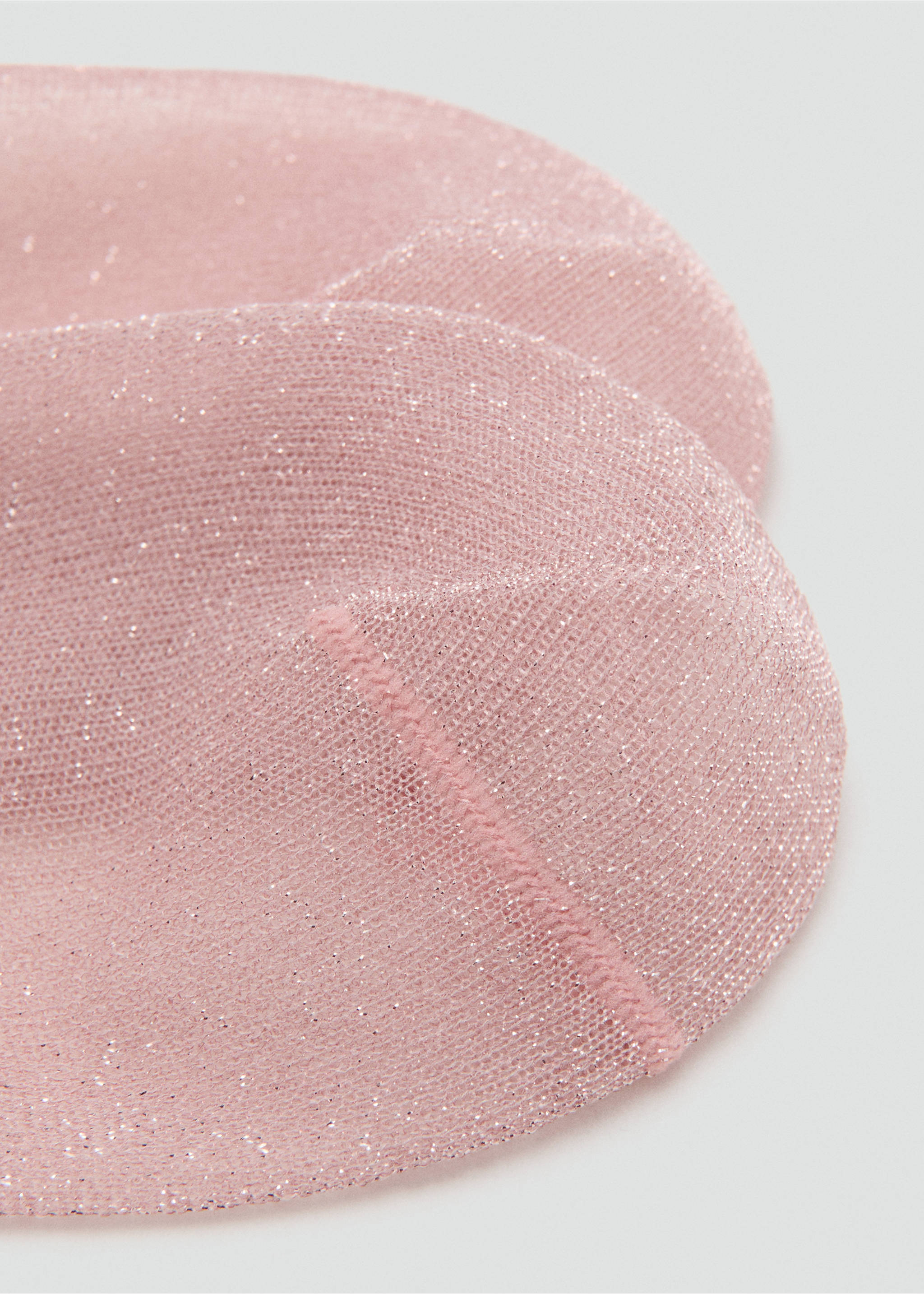 Strass-Lurex-Socken - Detail des Artikels 1, Hellrosa. Ref: 17058289-00.