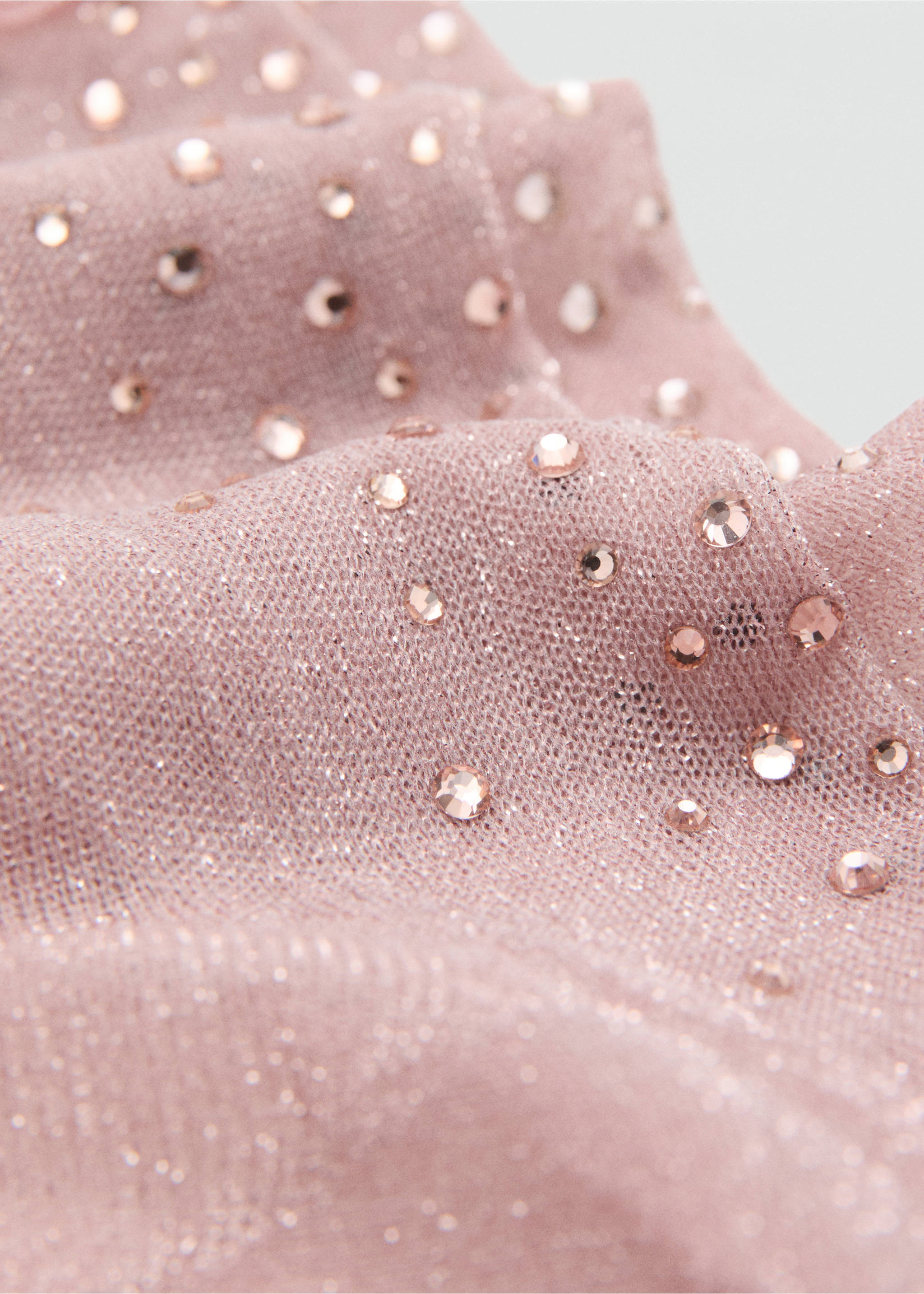 Strass-Lurex-Socken - Detail des Artikels 2, Hellrosa. Ref: 17058289-00.