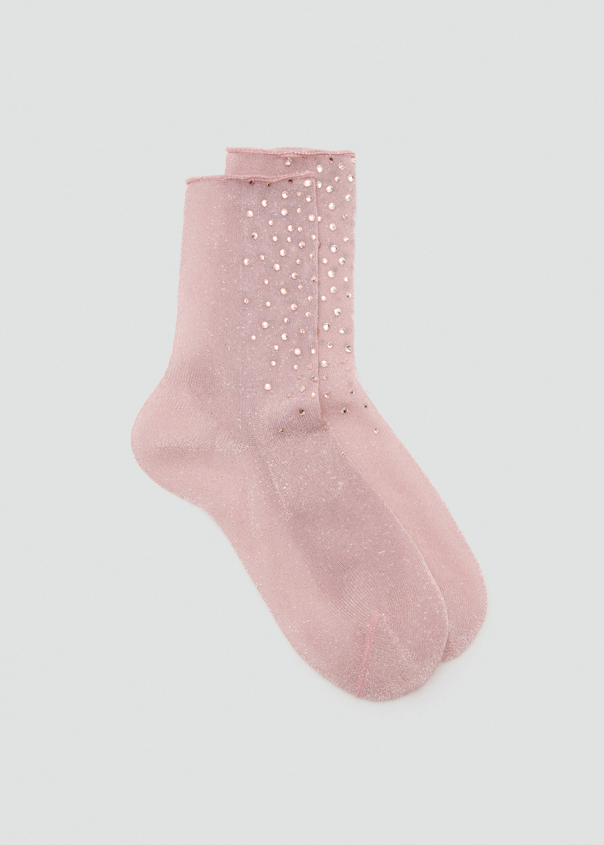 Lurex socks with rhinestones - Article without model